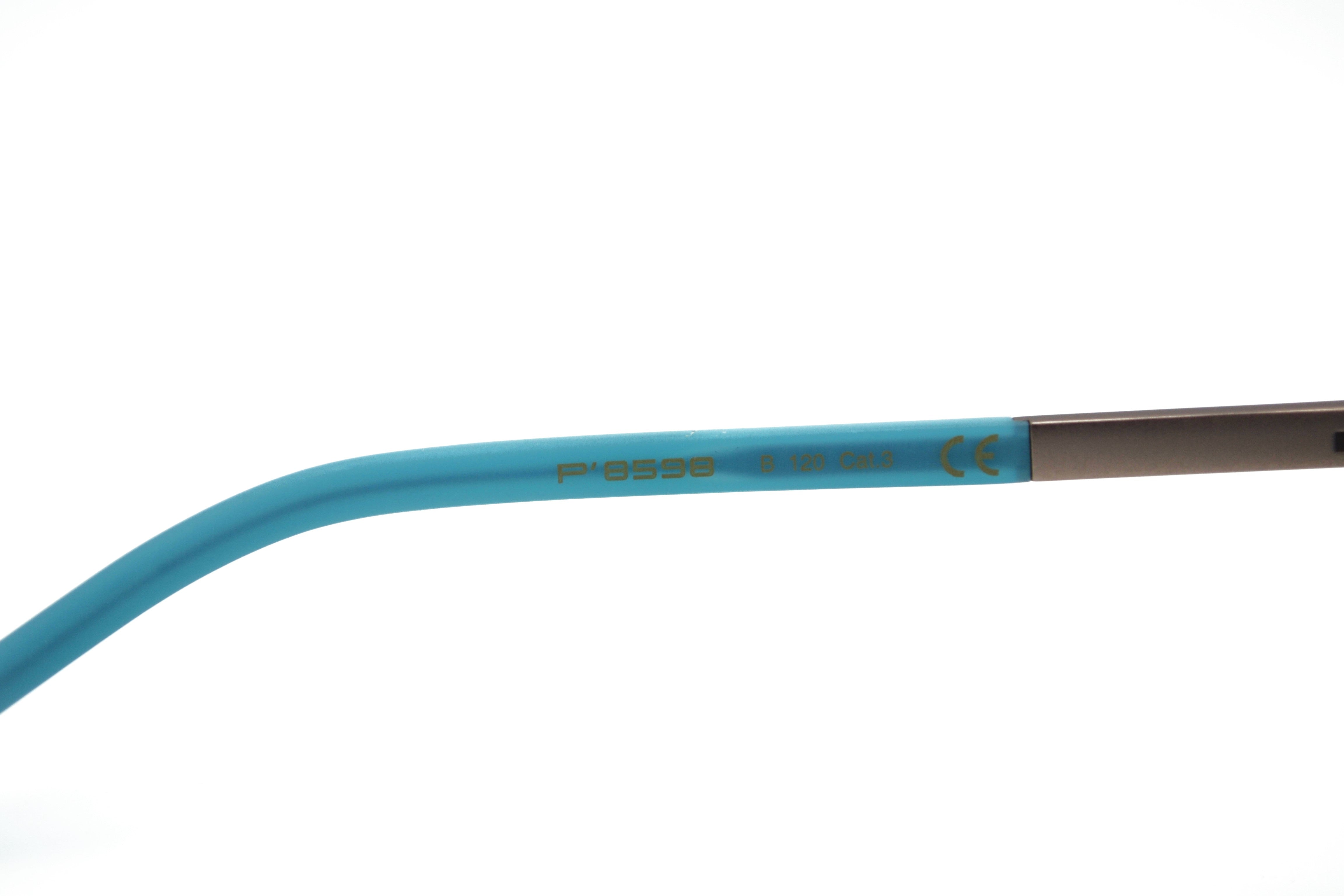 Gafas de sol Porsche Design P8598B - Montura rectangular con lentes azules, para hombre