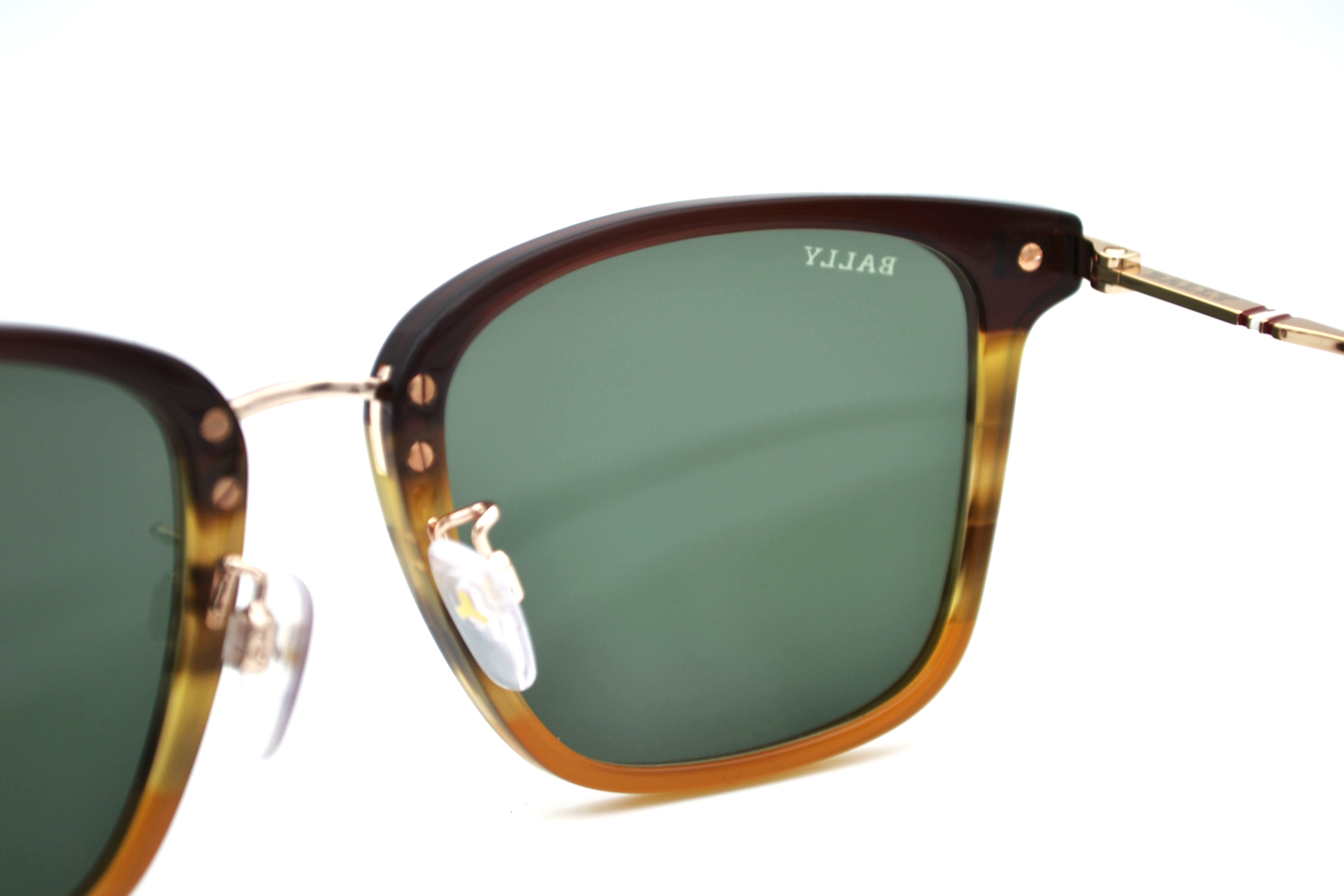 Gafas de sol Bally BY0089-D 56N - Diseño de acetato y metal dorado unisex