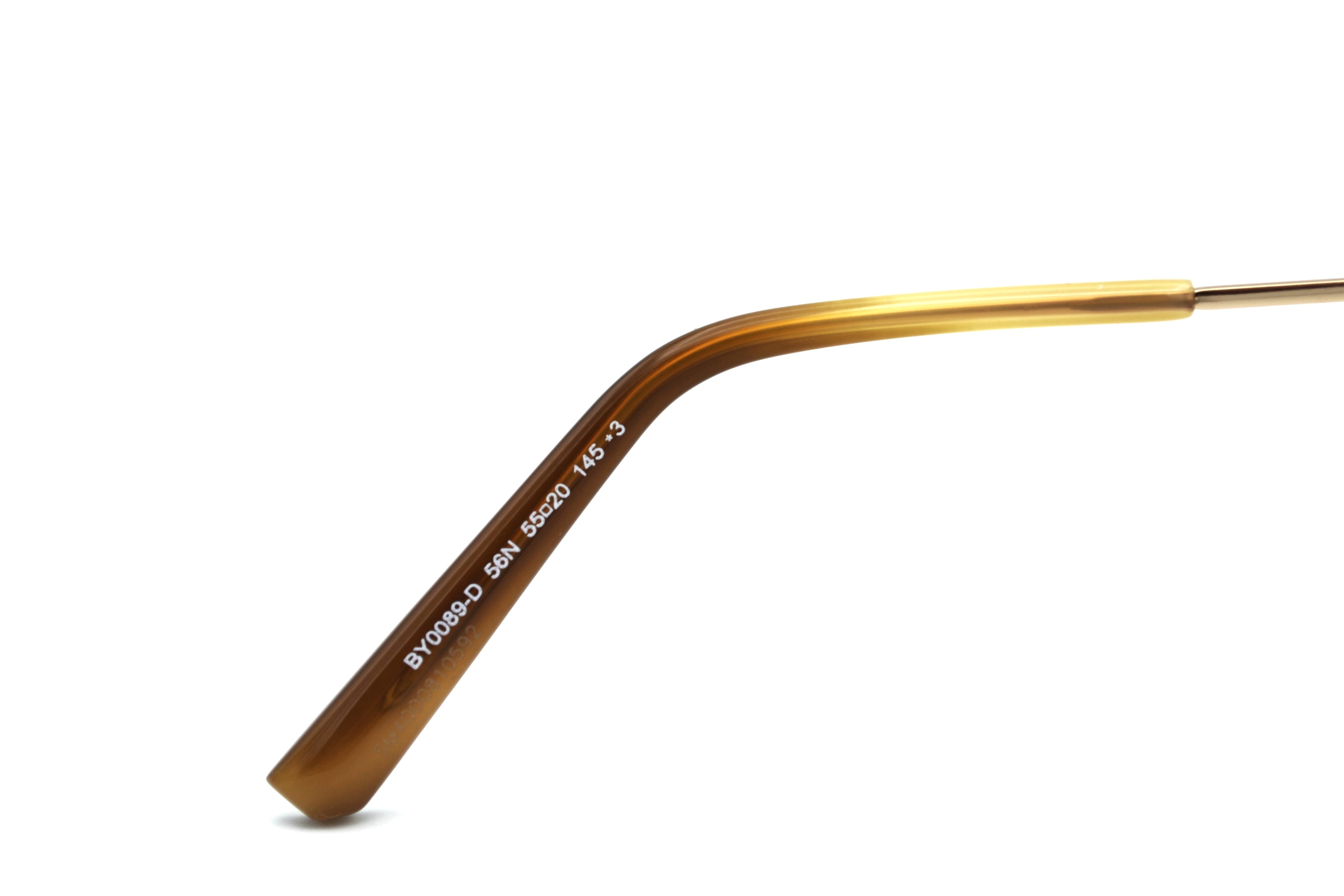 Gafas de sol Bally BY0089-D 56N - Diseño de acetato y metal dorado unisex