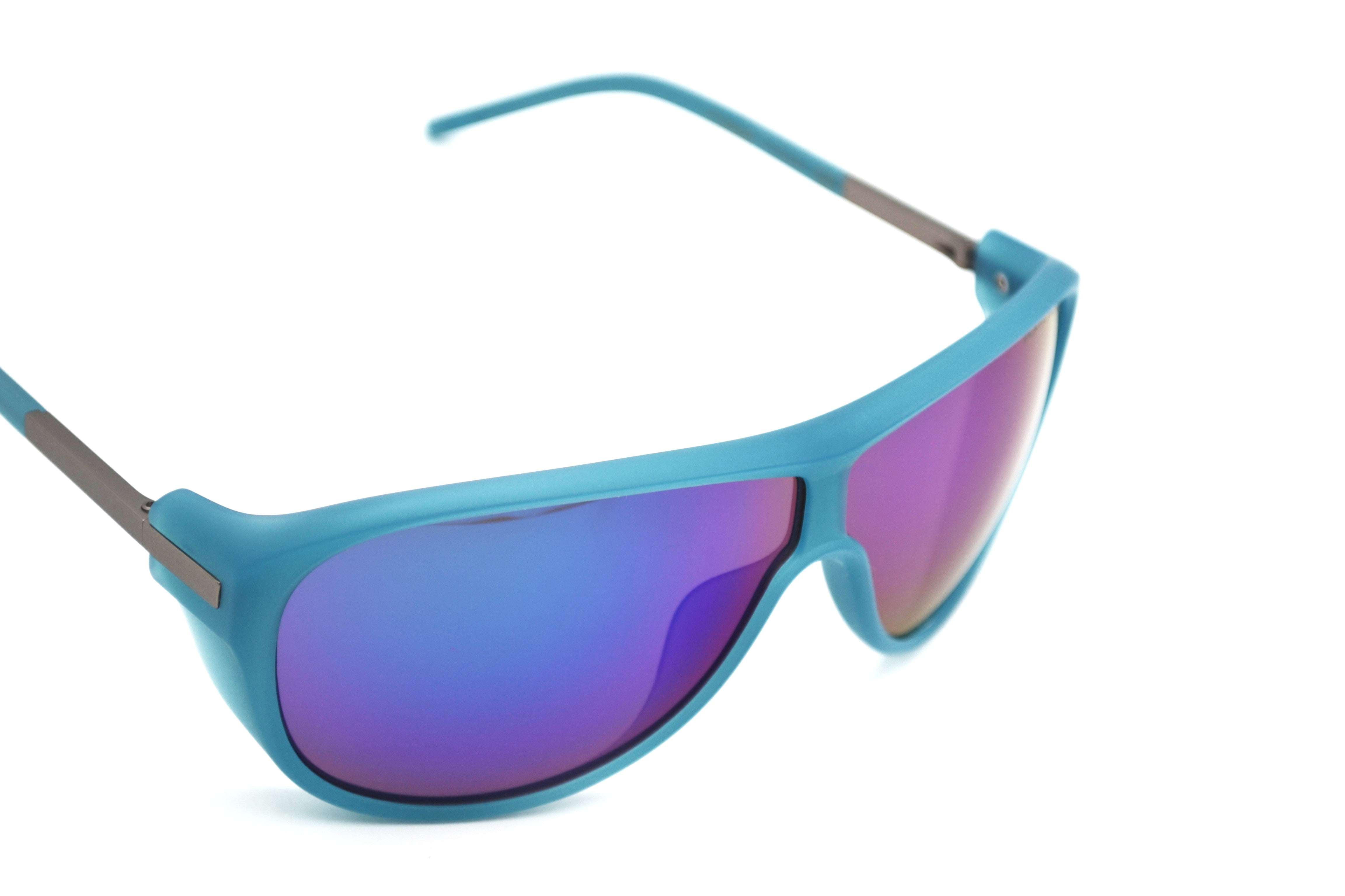 Gafas de sol Porsche Design P8598B - Montura rectangular con lentes azules, para hombre