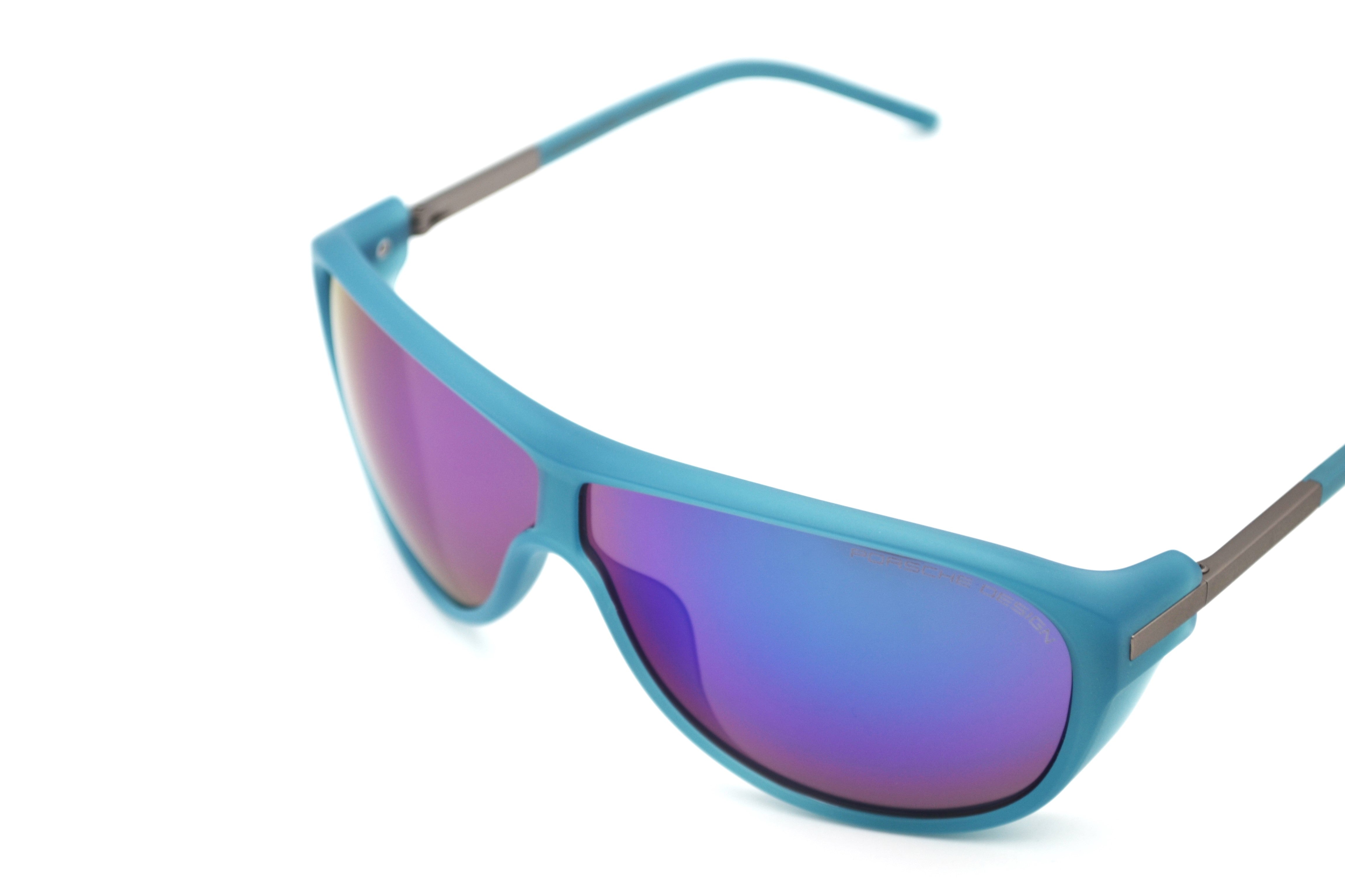 Gafas de sol Porsche Design P8598B - Montura rectangular con lentes azules, para hombre