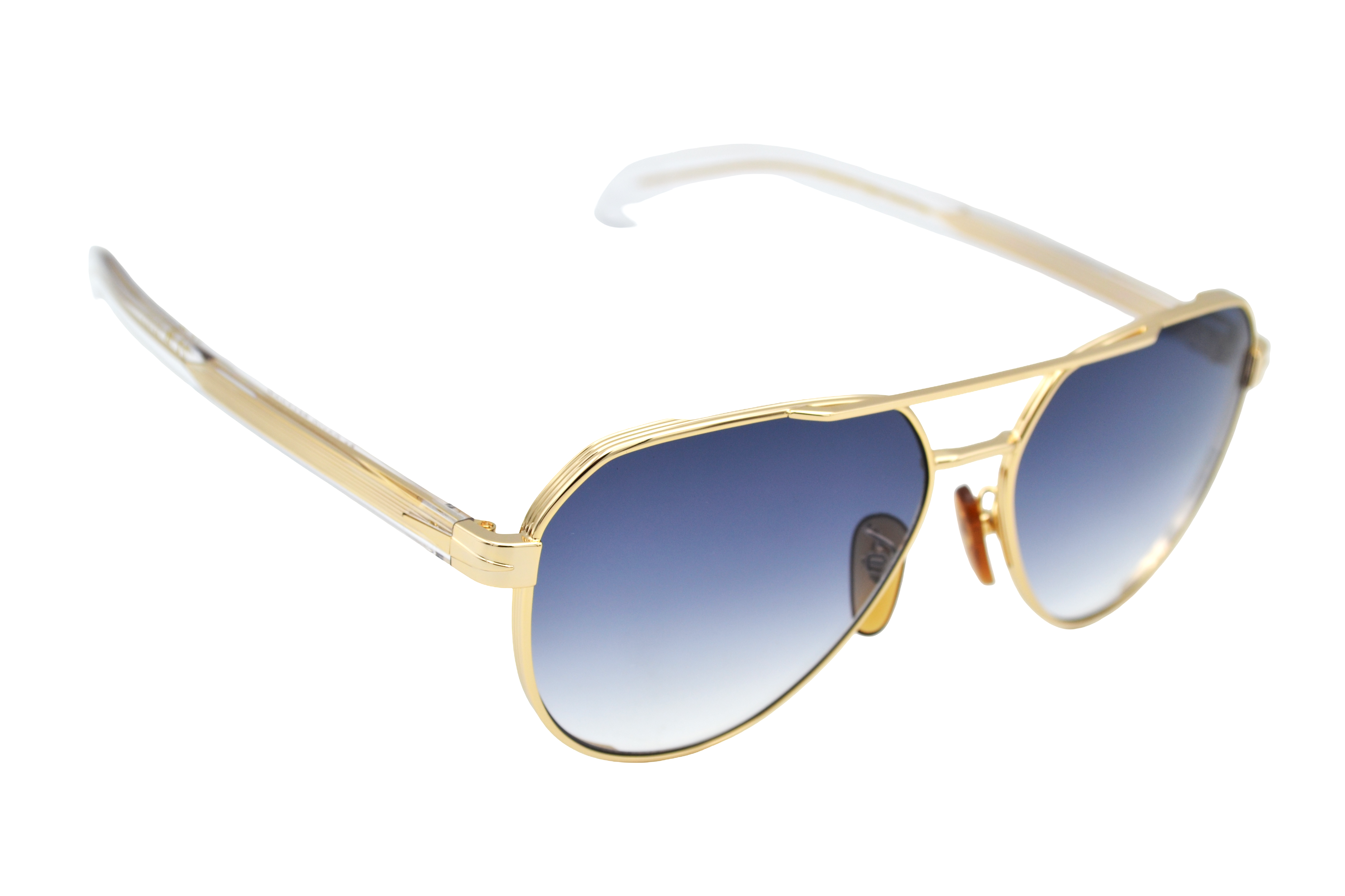 Gafas de sol David Beckham DB1121 - Diseño de aviador de metal dorado para hombre