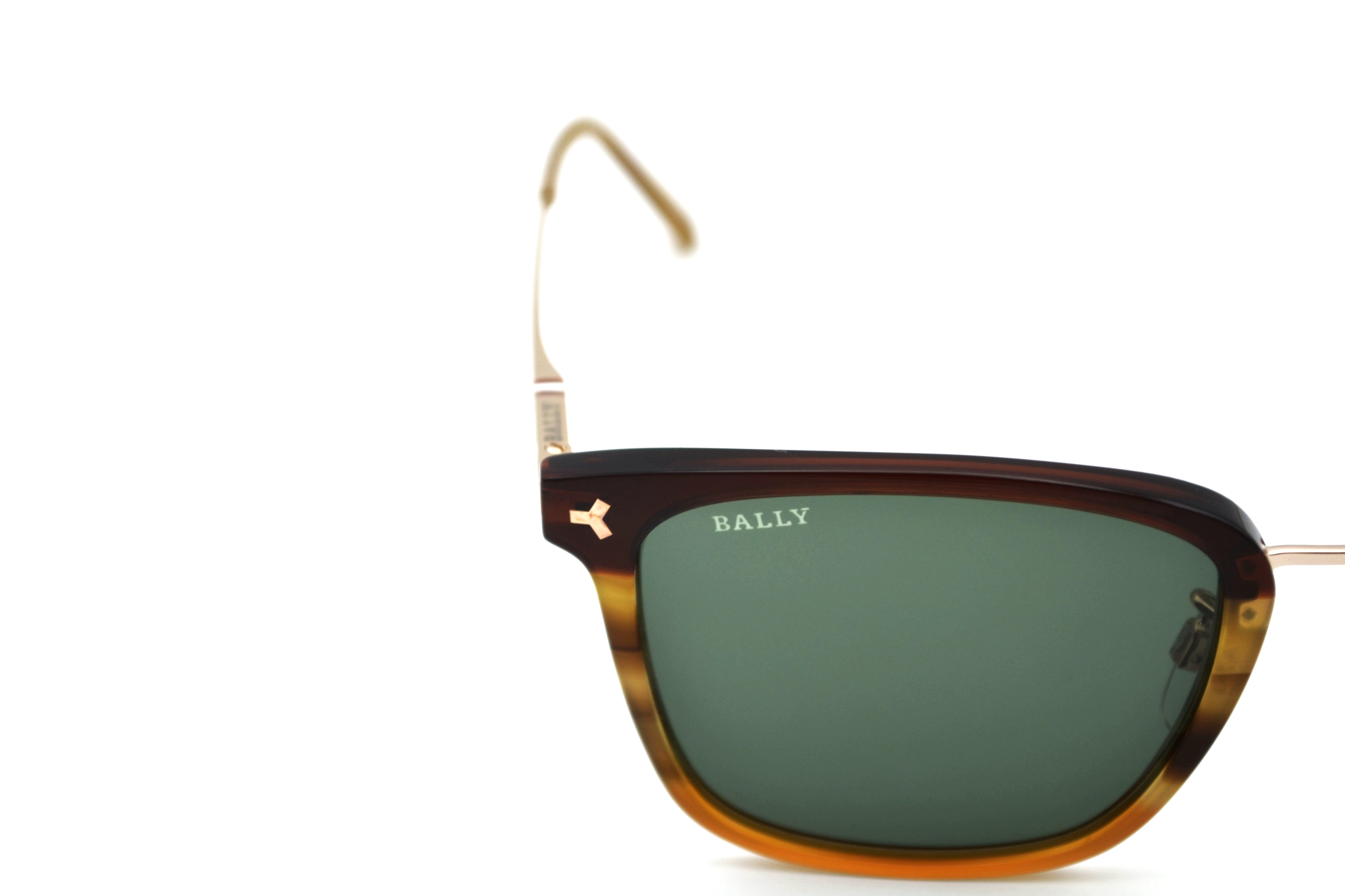Gafas de sol Bally BY0089-D 56N - Diseño de acetato y metal dorado unisex