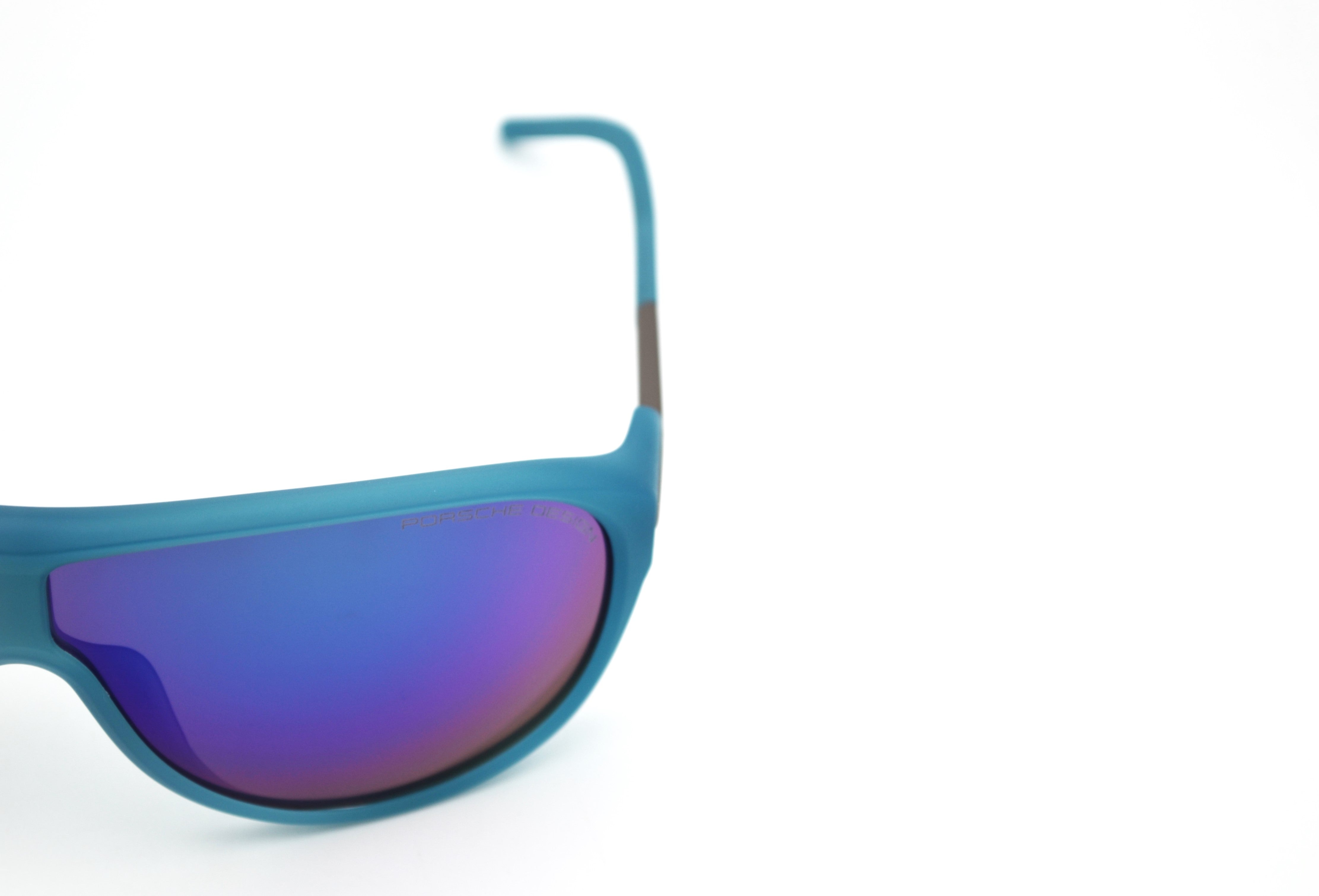 Gafas de sol Porsche Design P8598B - Montura rectangular con lentes azules, para hombre