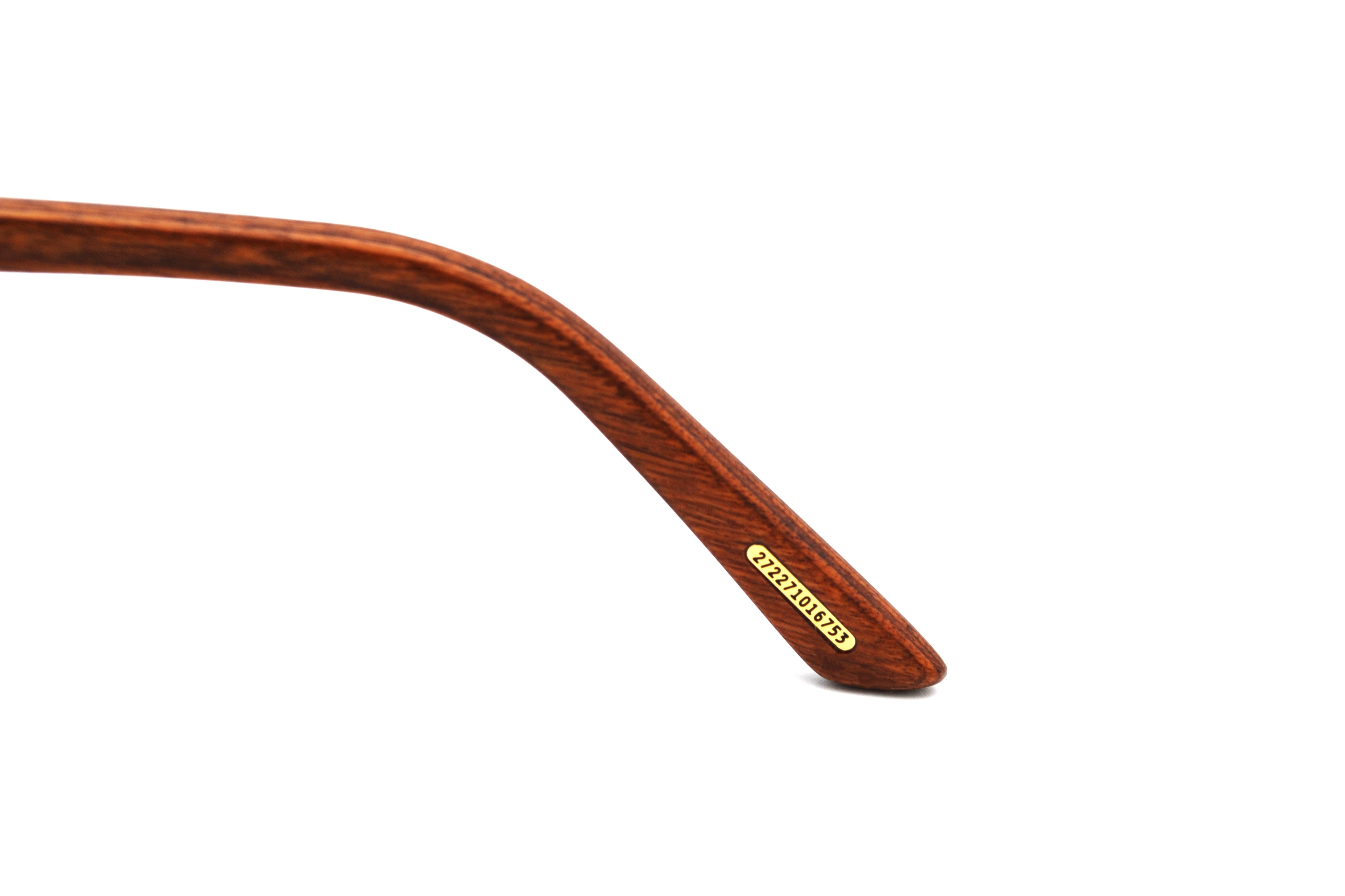 Gafas de sol Chopard SCHG62V 383P Diseño rectangular de madera y metal, lentes azules