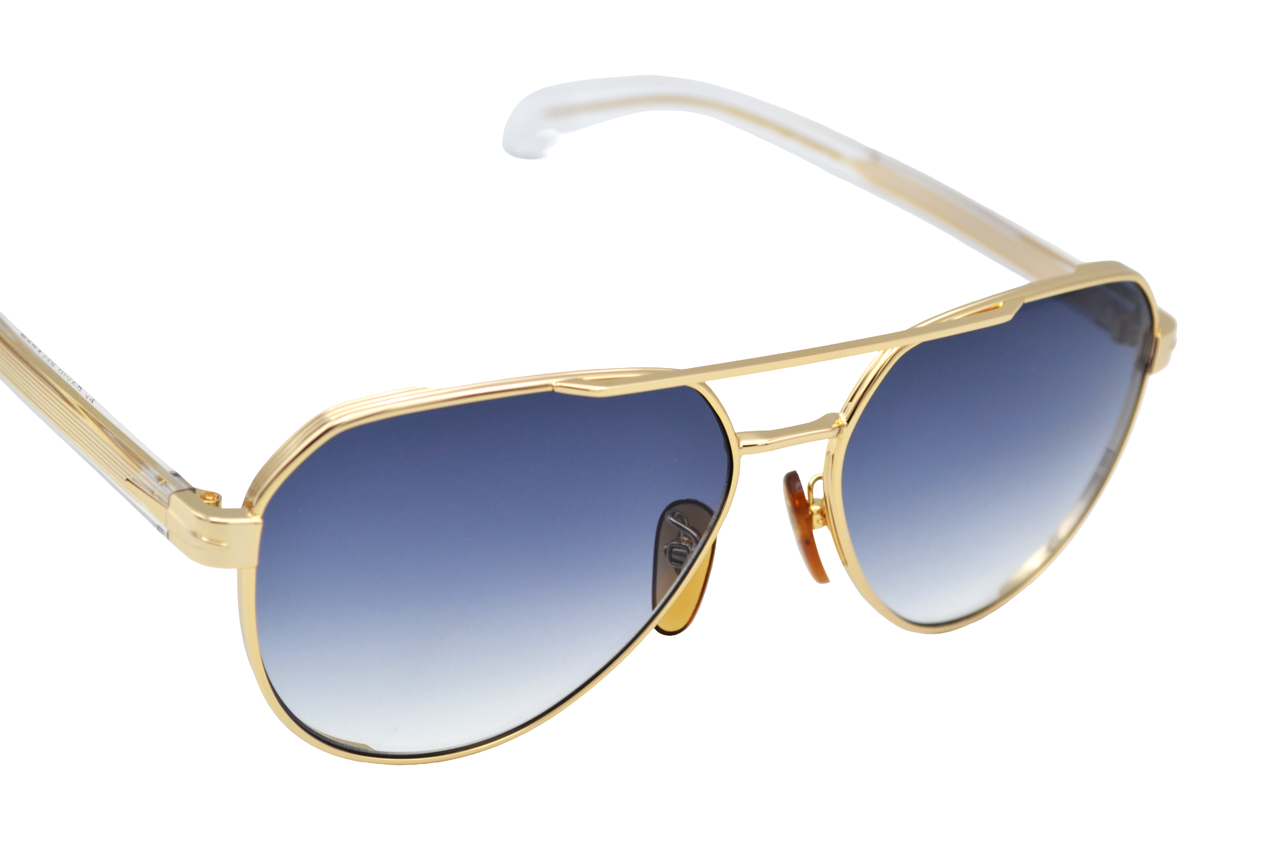 Gafas de sol David Beckham DB1121 - Diseño de aviador de metal dorado para hombre