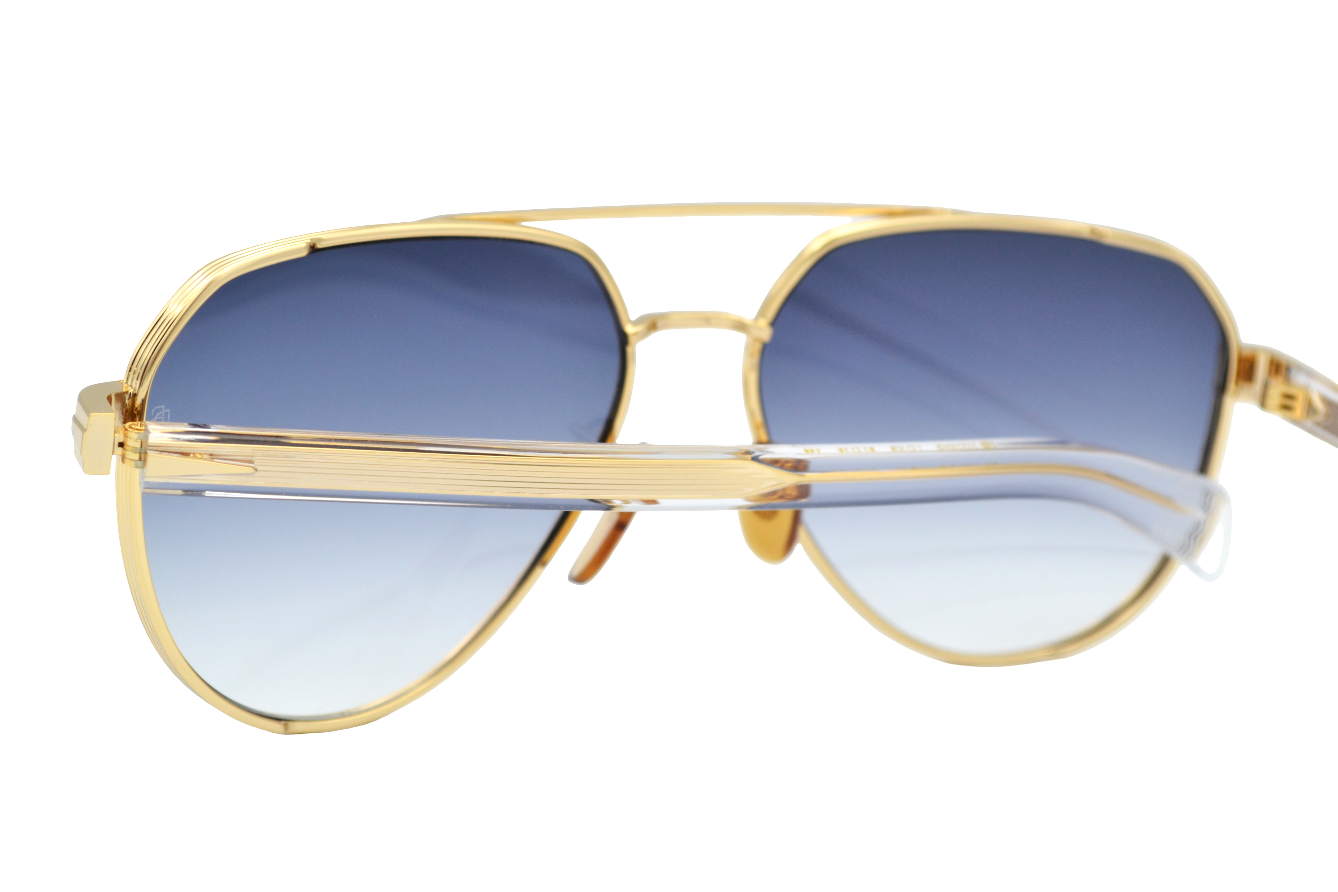 Gafas de sol David Beckham DB1121 - Diseño de aviador de metal dorado para hombre