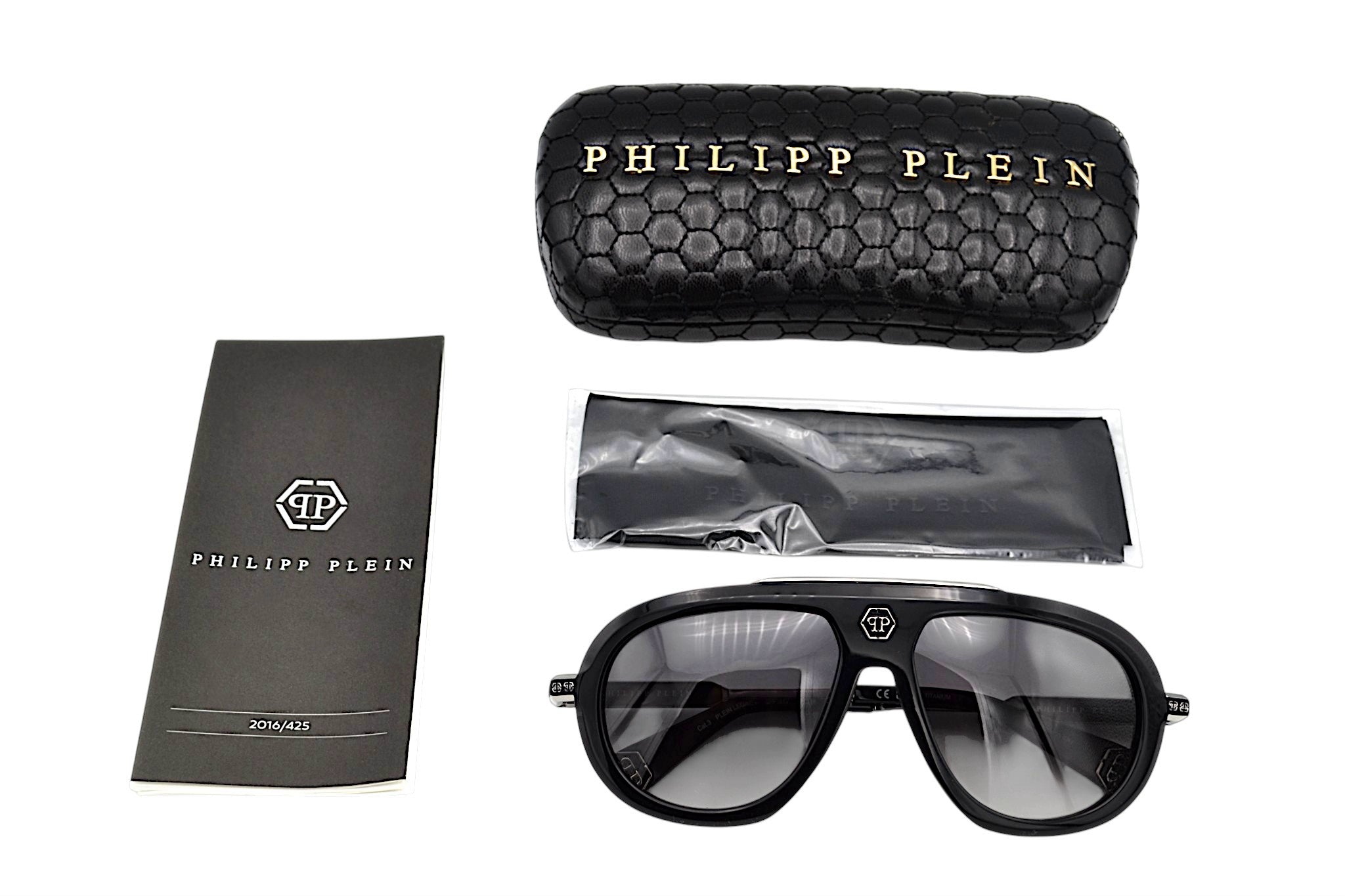 Gafas de sol Philipp Plein - PLEIN LEGACY SPP151 700Y Diseño de titanio y acetato para hombre