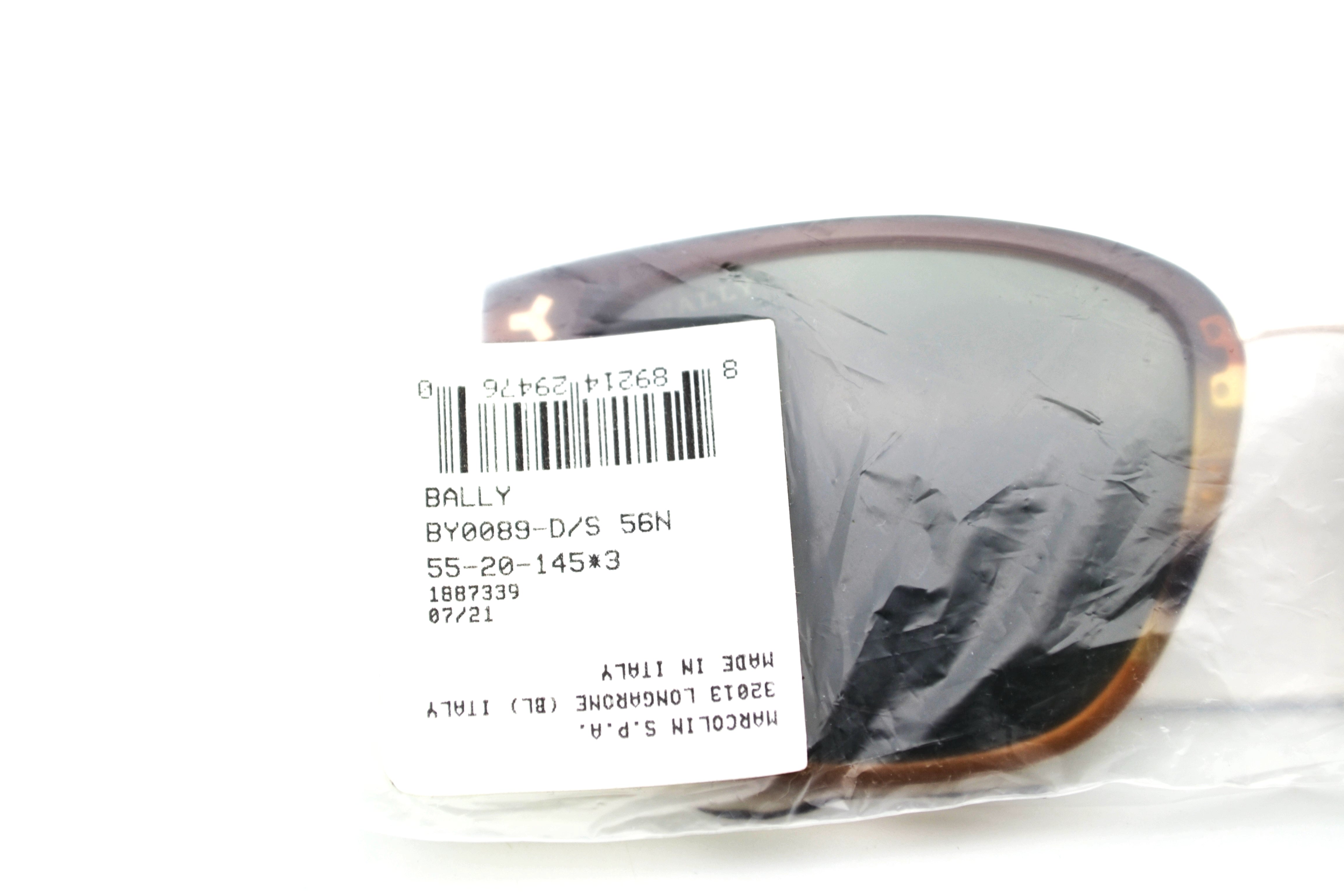 Gafas de sol Bally BY0089-D 56N - Diseño de acetato y metal dorado unisex