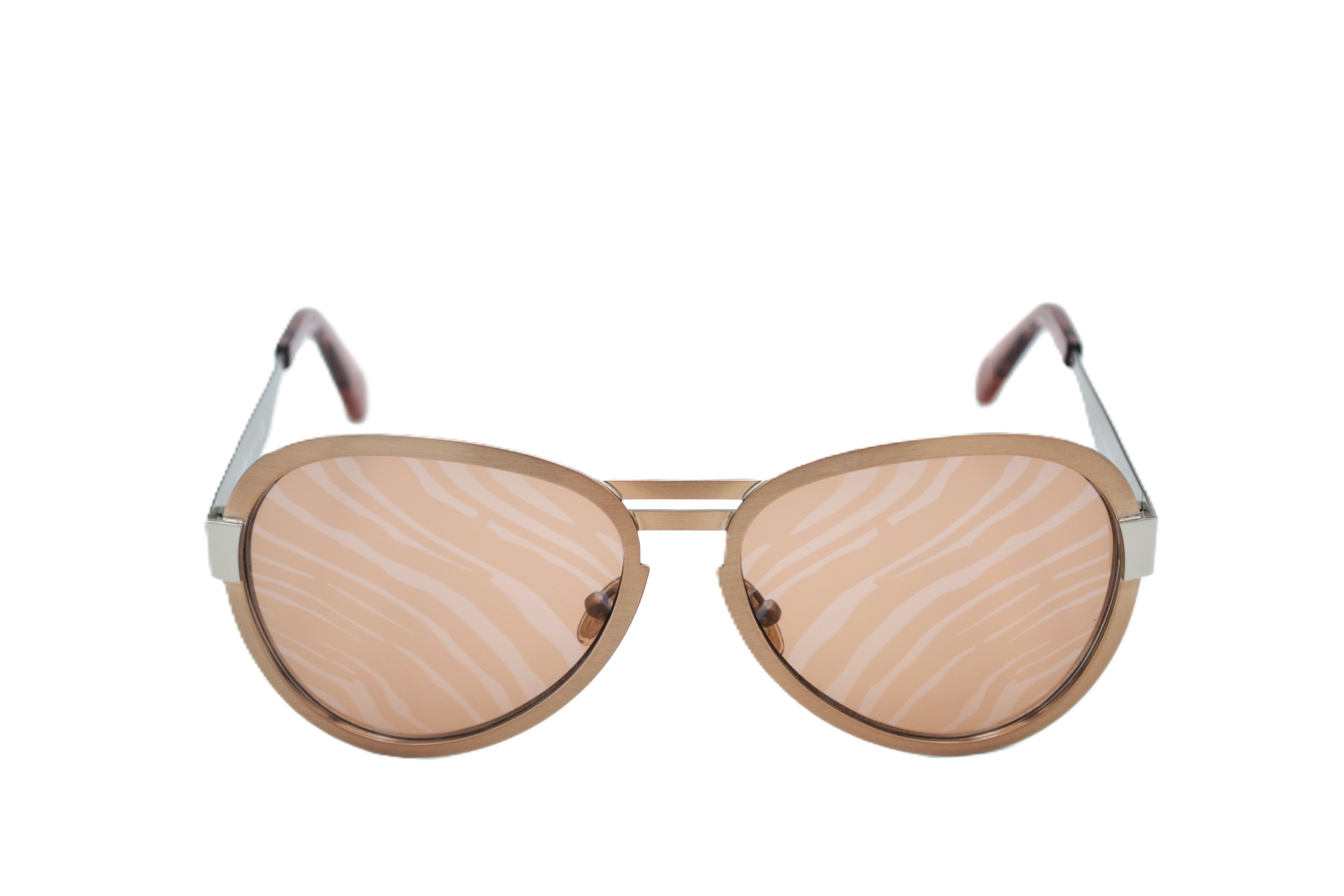 Gafas de sol Roberto Cavalli RC1133S 33G - Diseño de aviador de metal plateado para mujer
