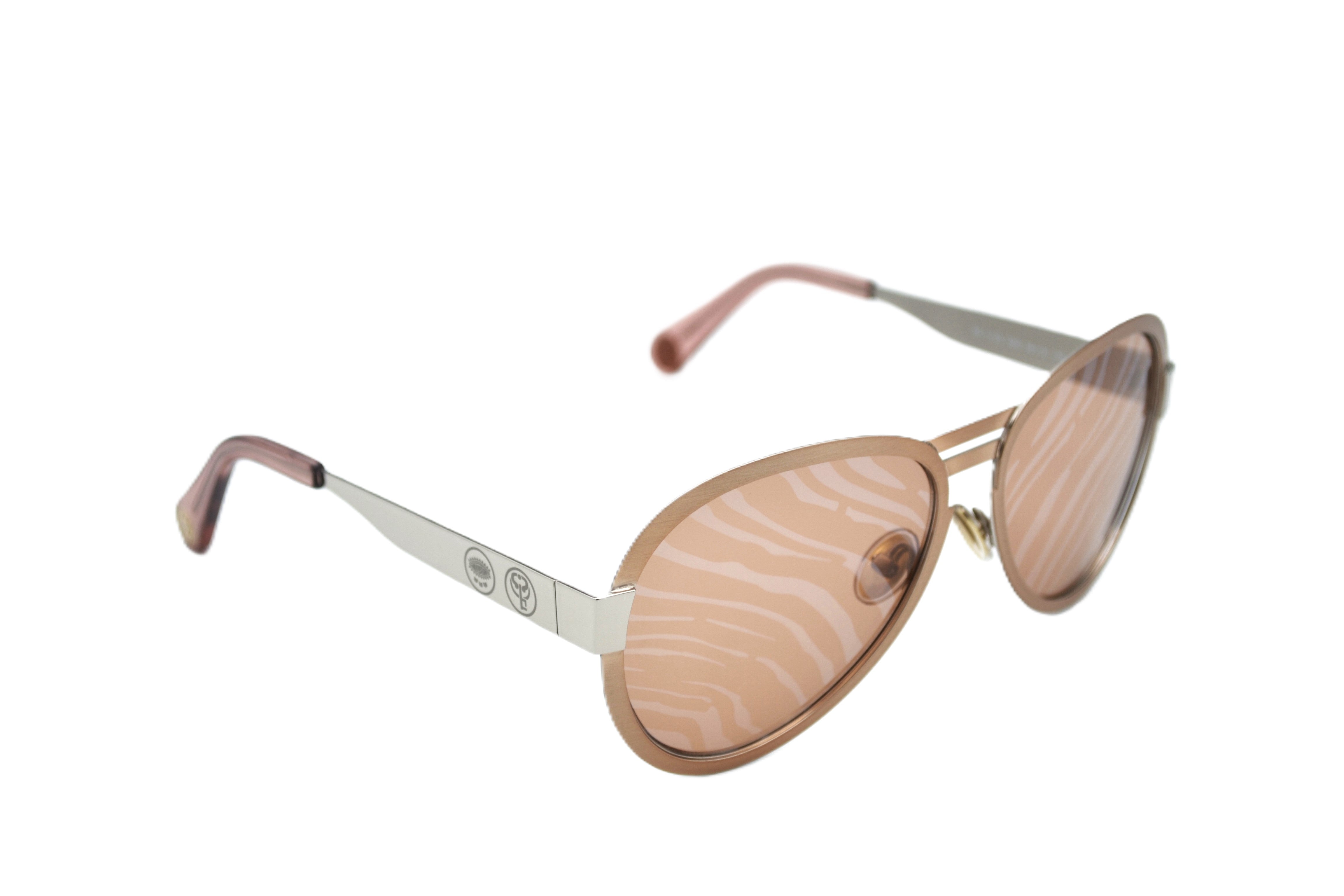 Gafas de sol Roberto Cavalli RC1133S 33G - Diseño de aviador de metal plateado para mujer