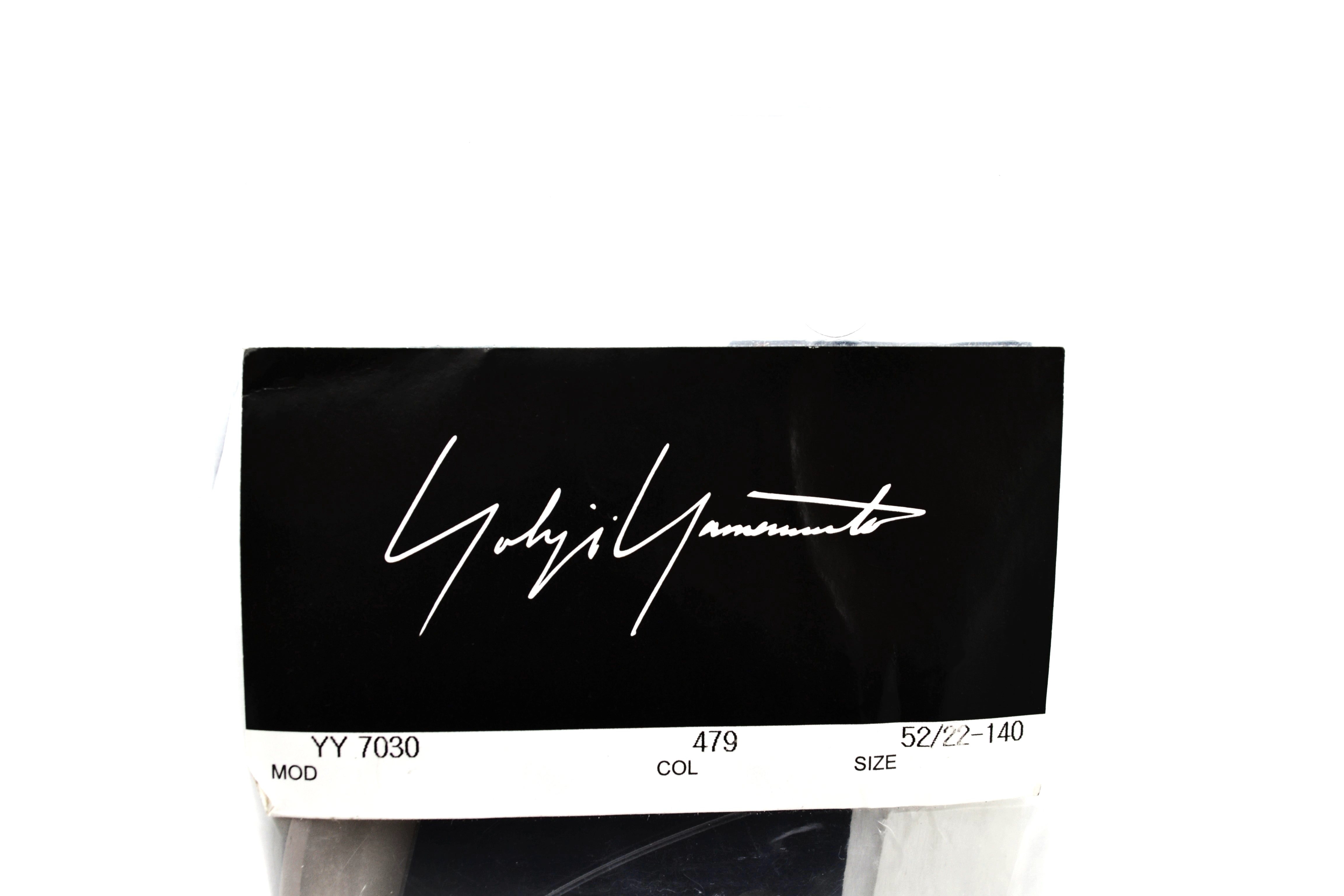 Gafas de sol Yohji Yamamoto YY7030 479 Diseño de acetato y metal dorado Unisex