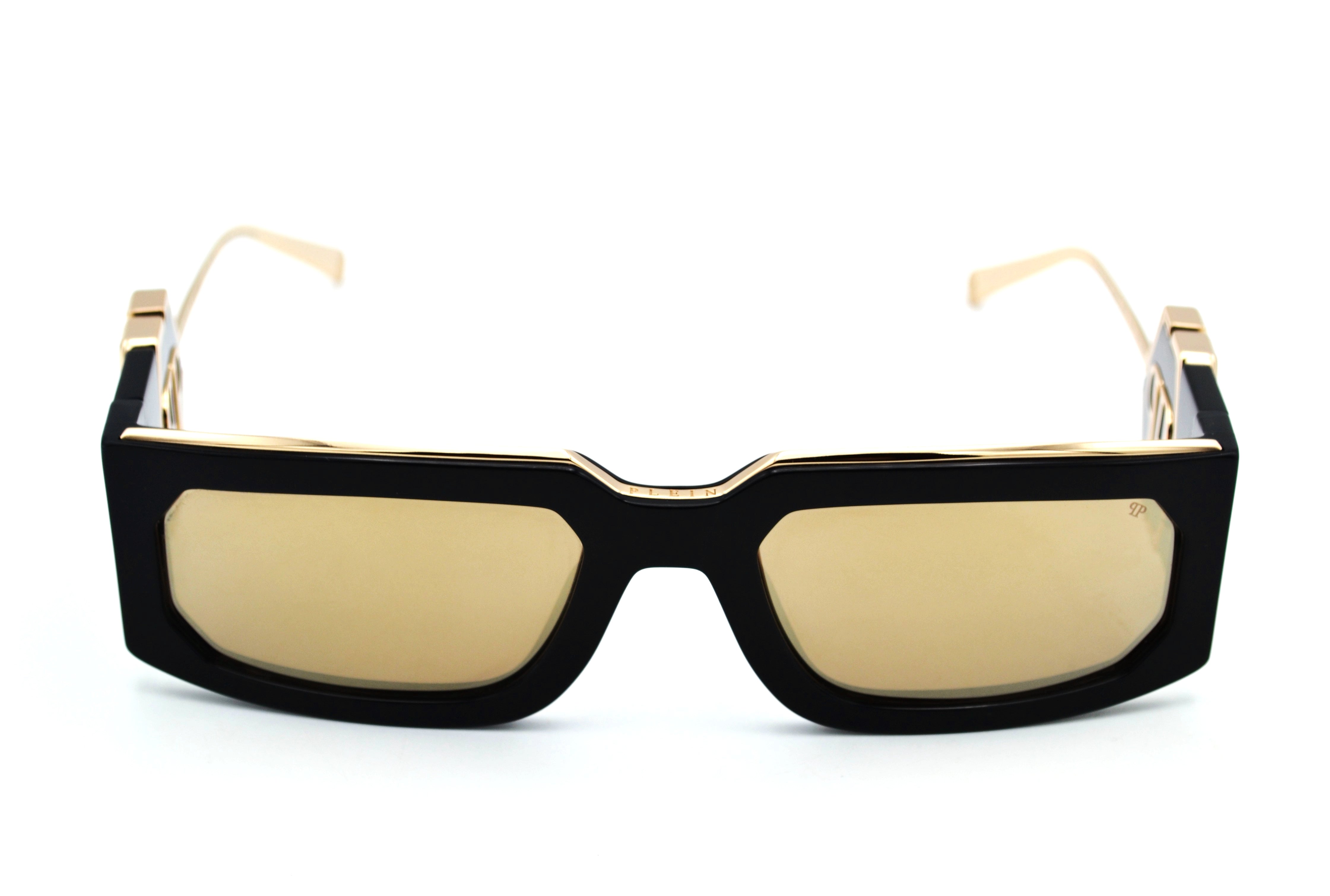 Philipp Plein Sunglasses - PLEIN ROSE VENUS SPP119 700G Gold Metal Design for Men