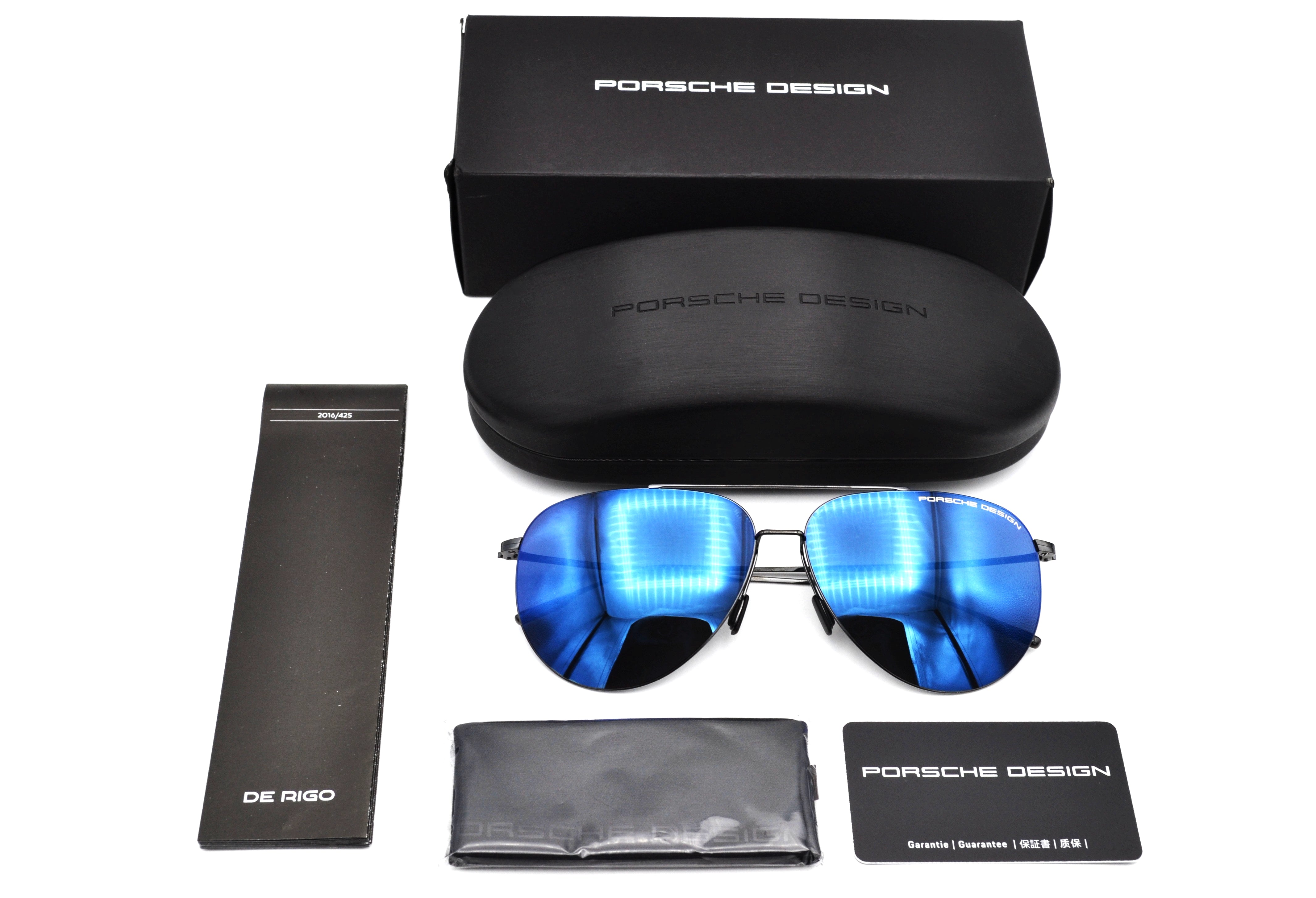 Gafas de sol Porsche Design P8939A TITANIUM - fabricada en Italia por De Rigo, para hombre