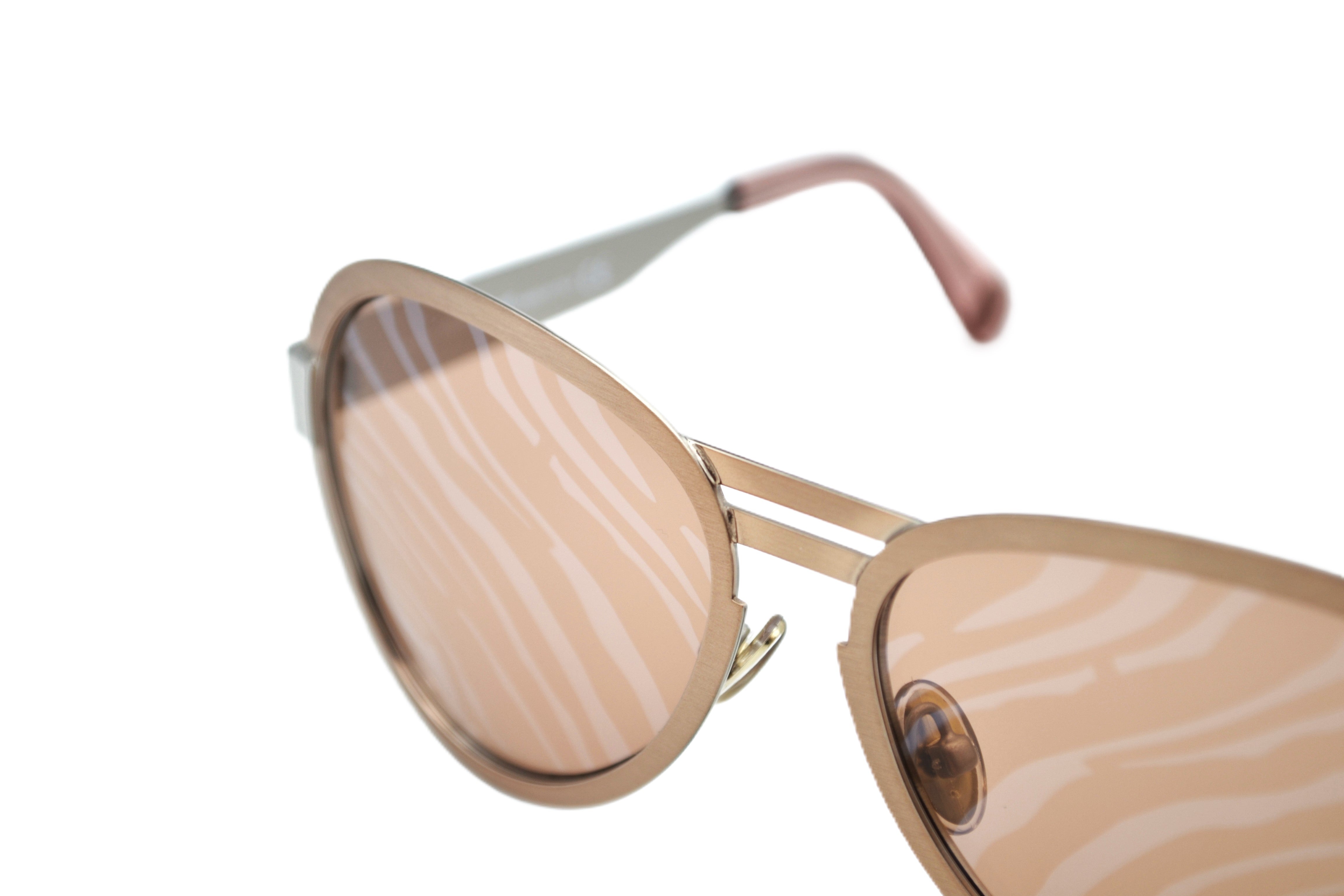 Gafas de sol Roberto Cavalli RC1133S 33G - Diseño de aviador de metal plateado para mujer