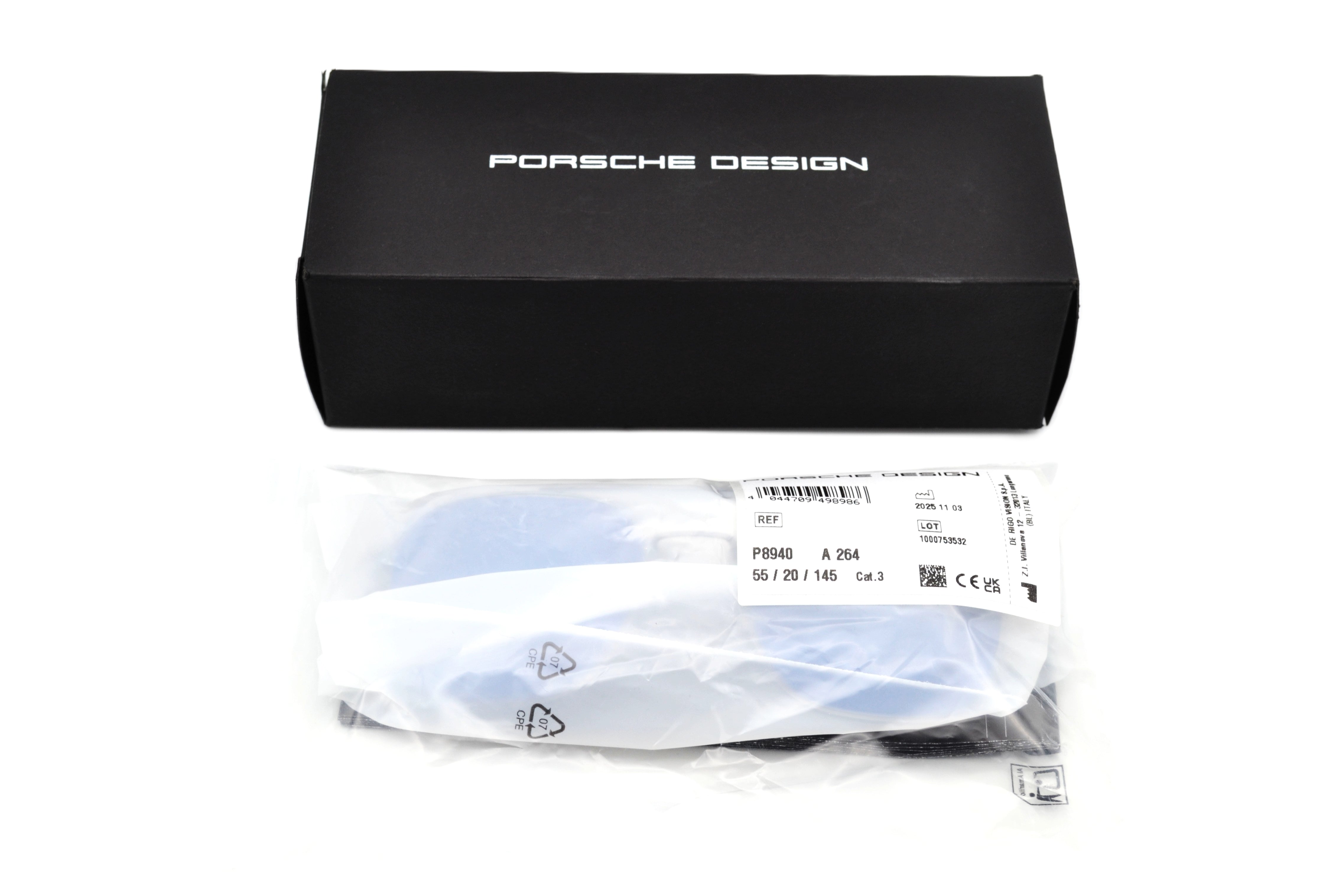 Gafas de sol Porsche Design P8940A TITANIUM - fabricada en Italia por De Rigo, para hombre