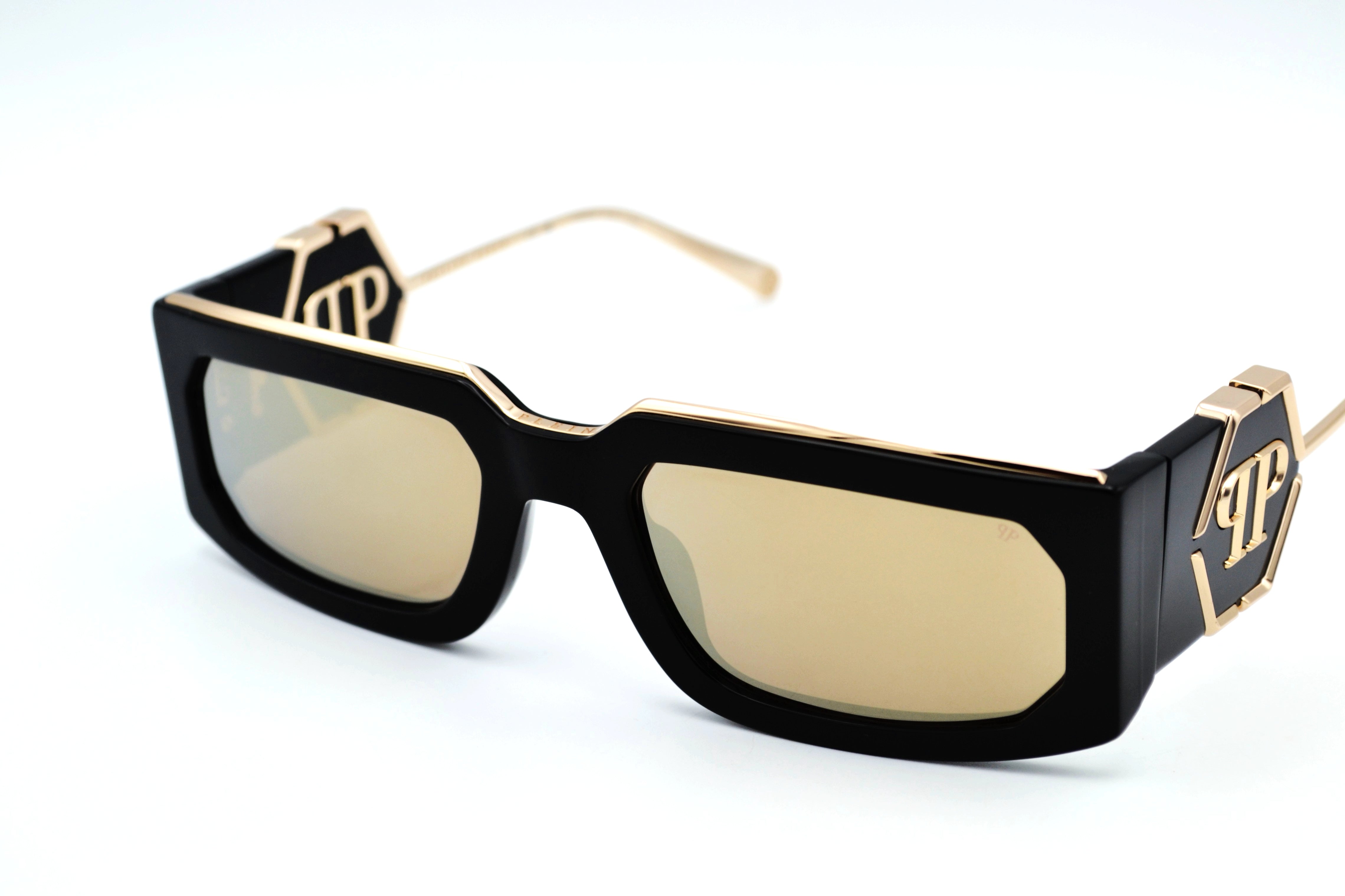 Philipp Plein Sunglasses - PLEIN ROSE VENUS SPP119 700G Gold Metal Design for Men