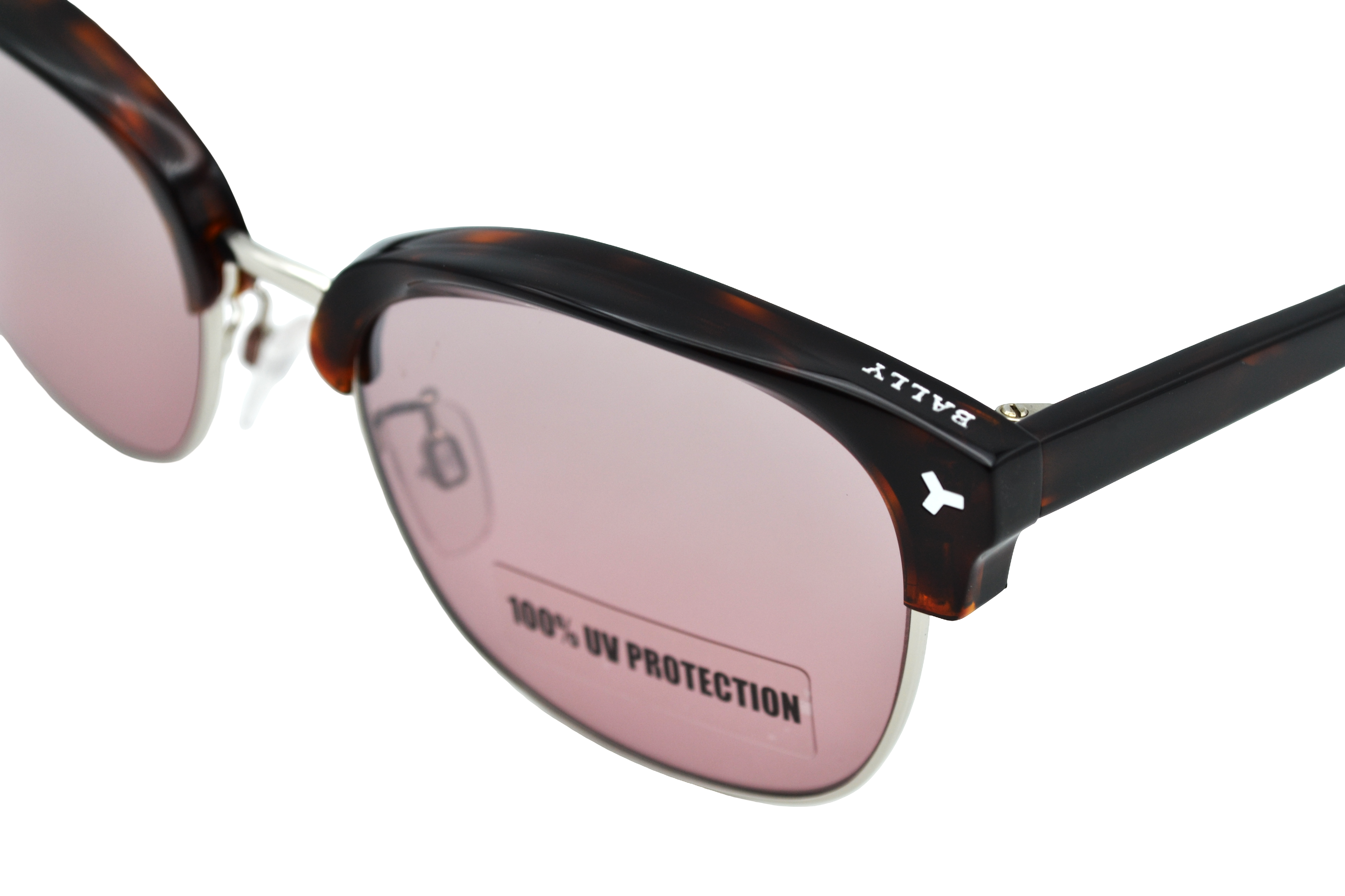 Gafas de sol Bally BY0012H 56U - Diseño rectangular de metal y acetato con logo Bally