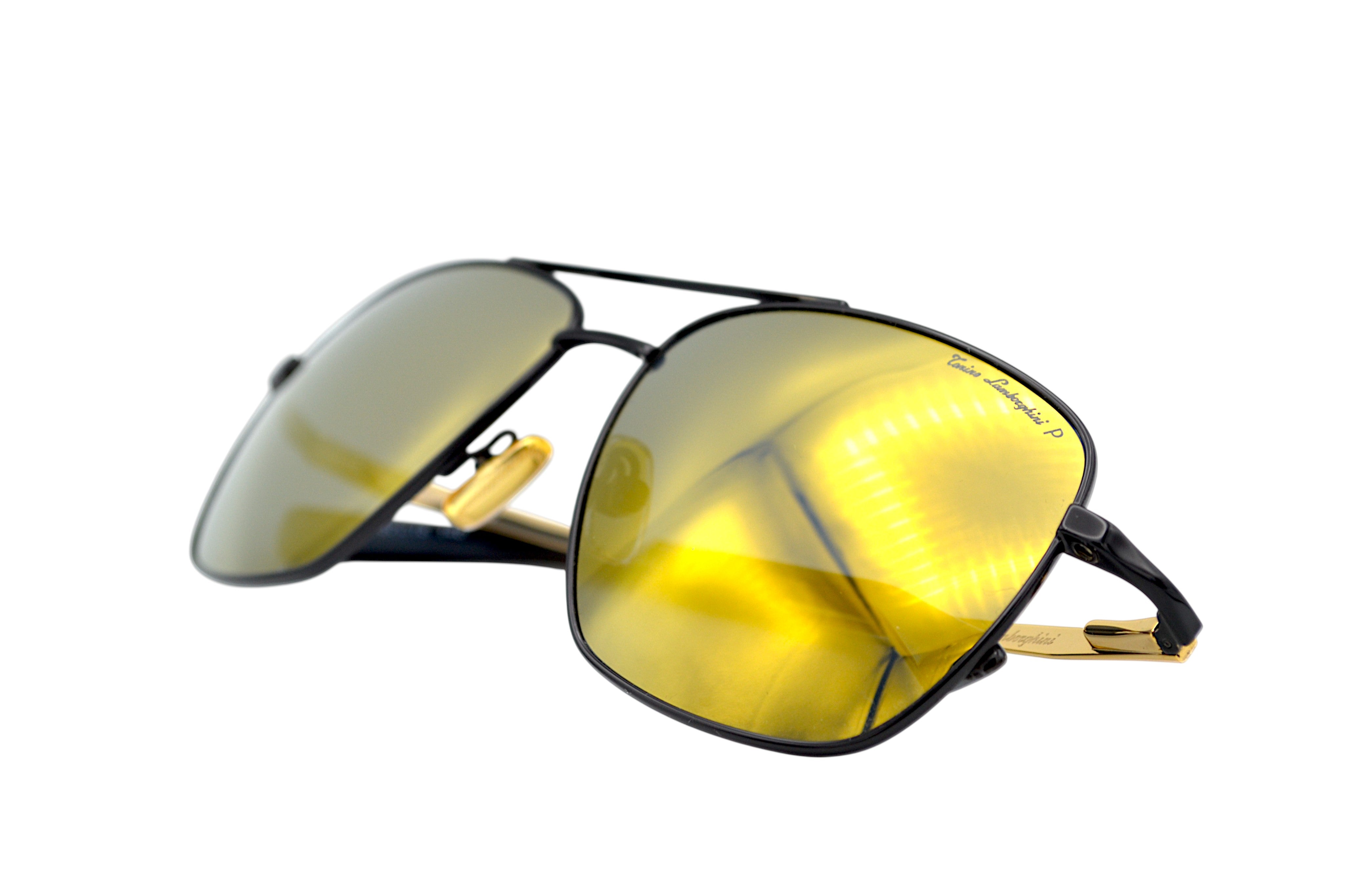 Gafas de sol Tonino Lamborghini TL904S03 Metal dorado, Lentes de color amarillo
