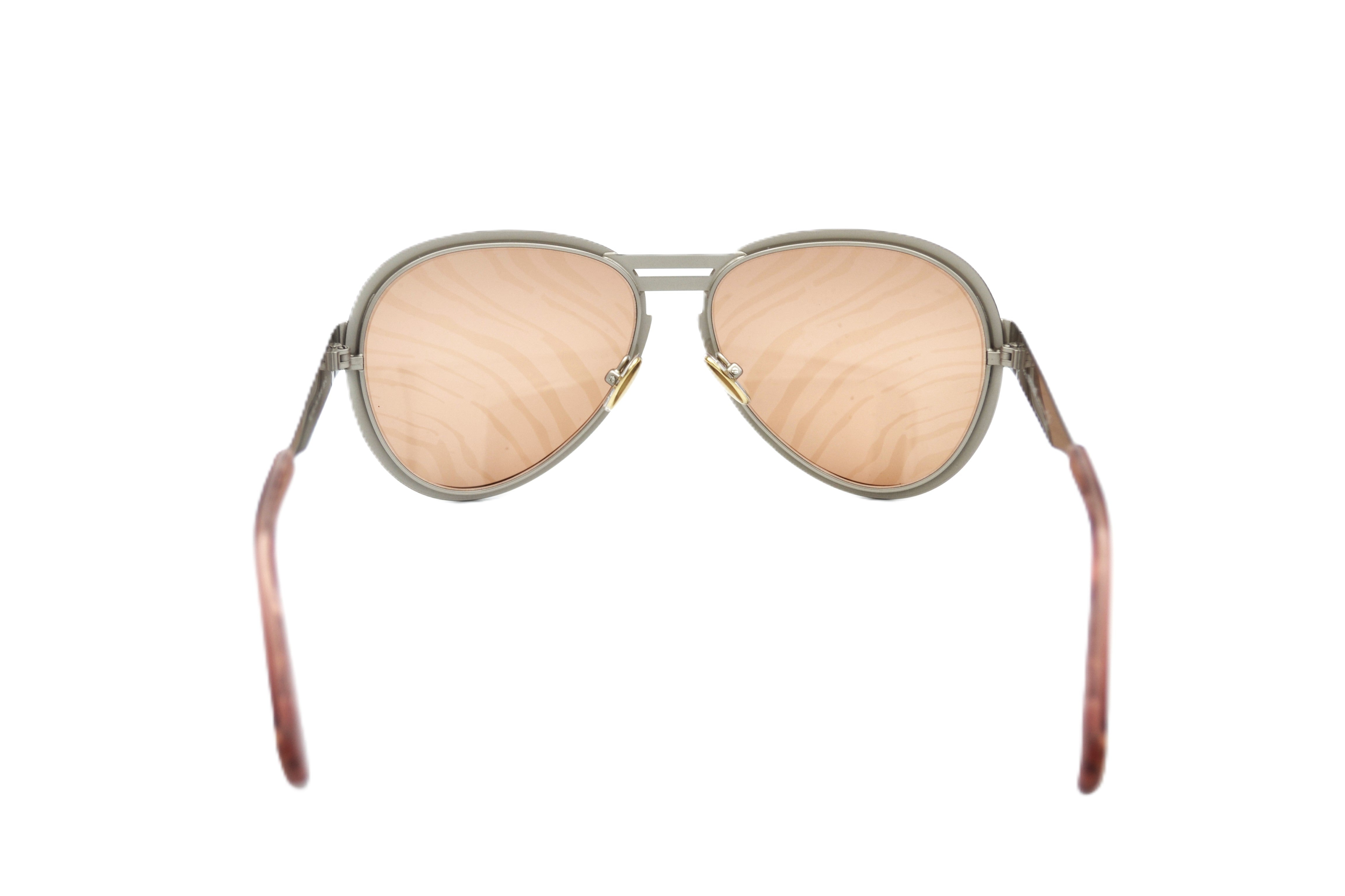 Gafas de sol Roberto Cavalli RC1133S 33G - Diseño de aviador de metal plateado para mujer