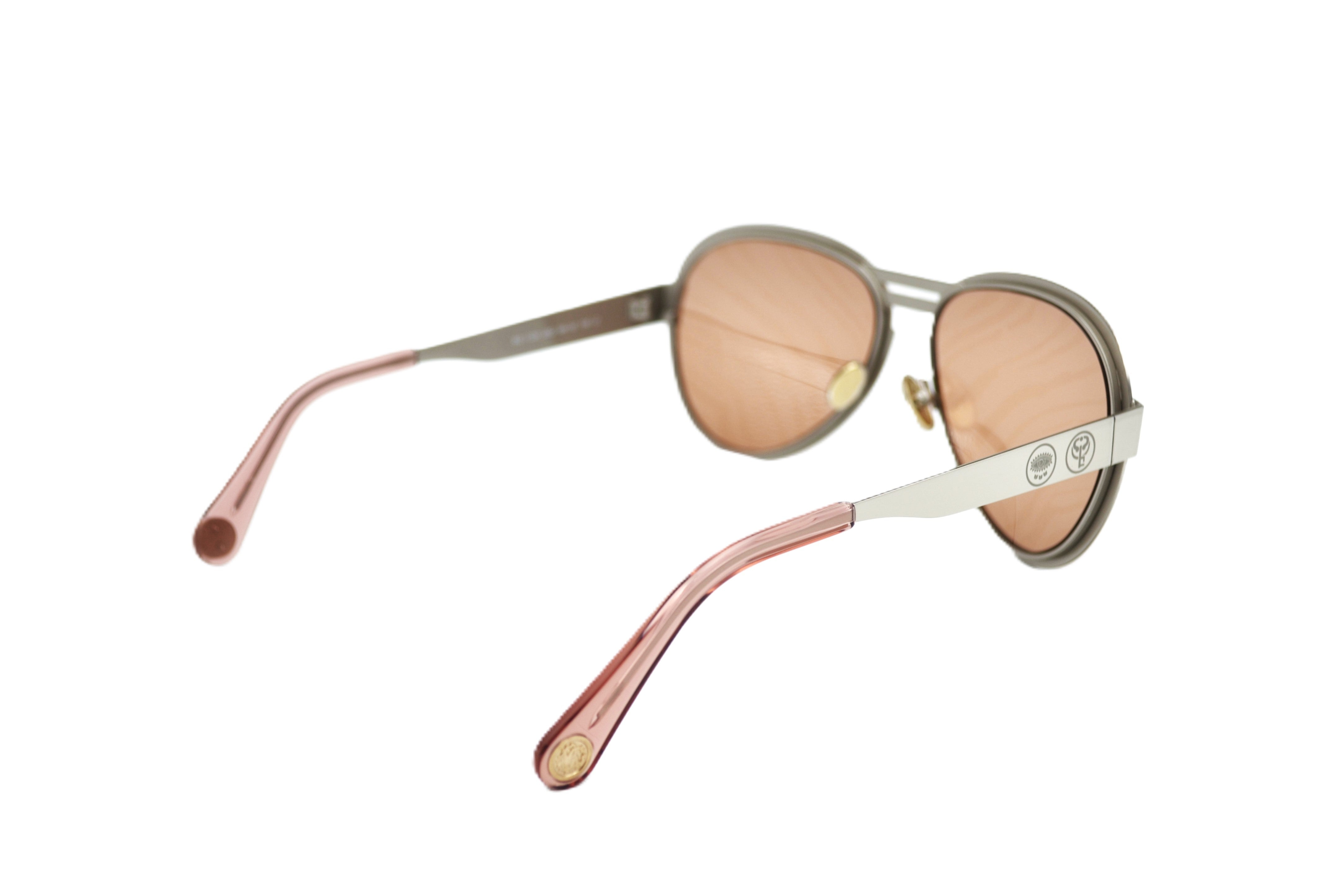 Gafas de sol Roberto Cavalli RC1133S 33G - Diseño de aviador de metal plateado para mujer