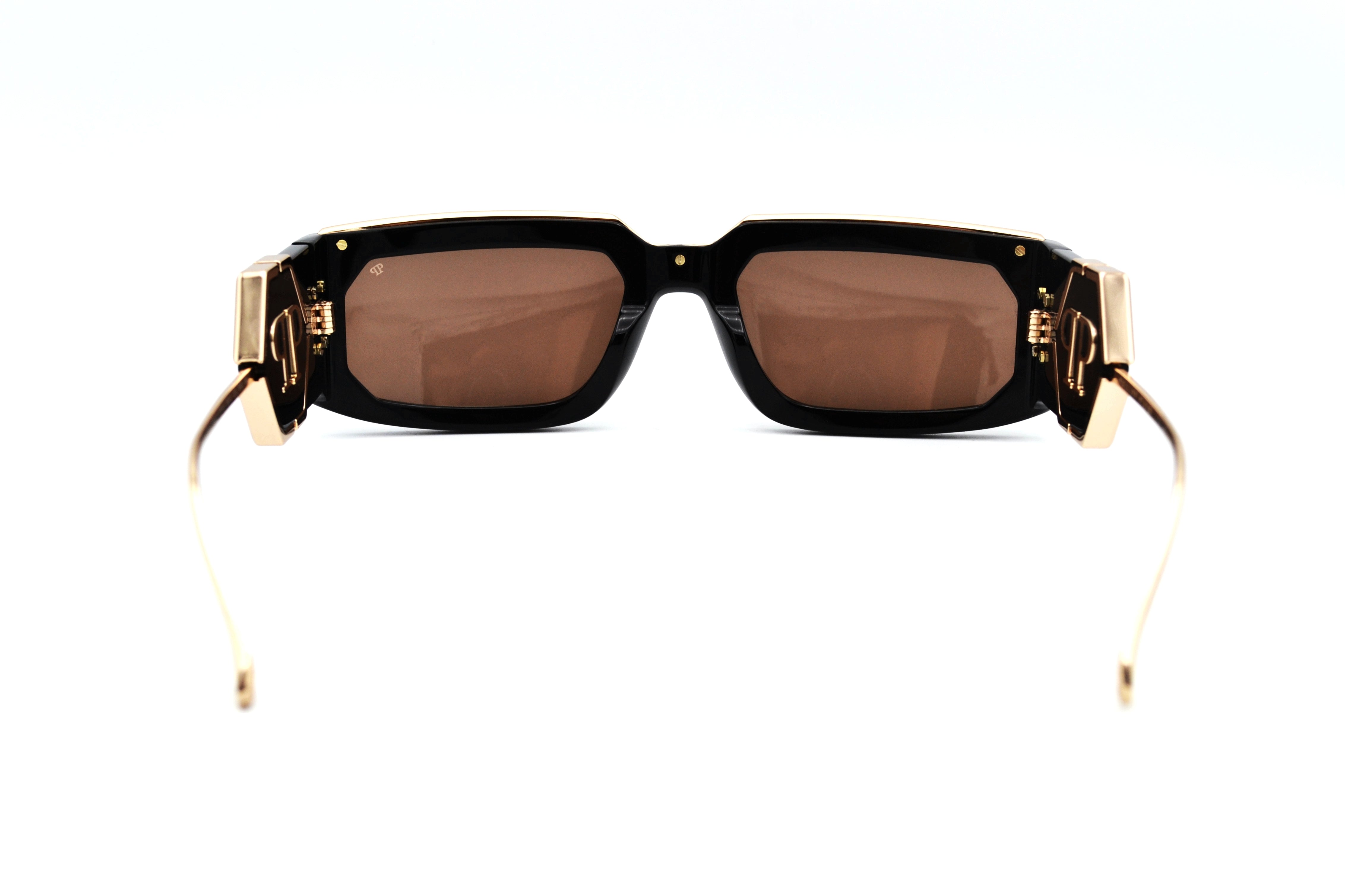 Philipp Plein Sunglasses - PLEIN ROSE VENUS SPP119 700G Gold Metal Design for Men