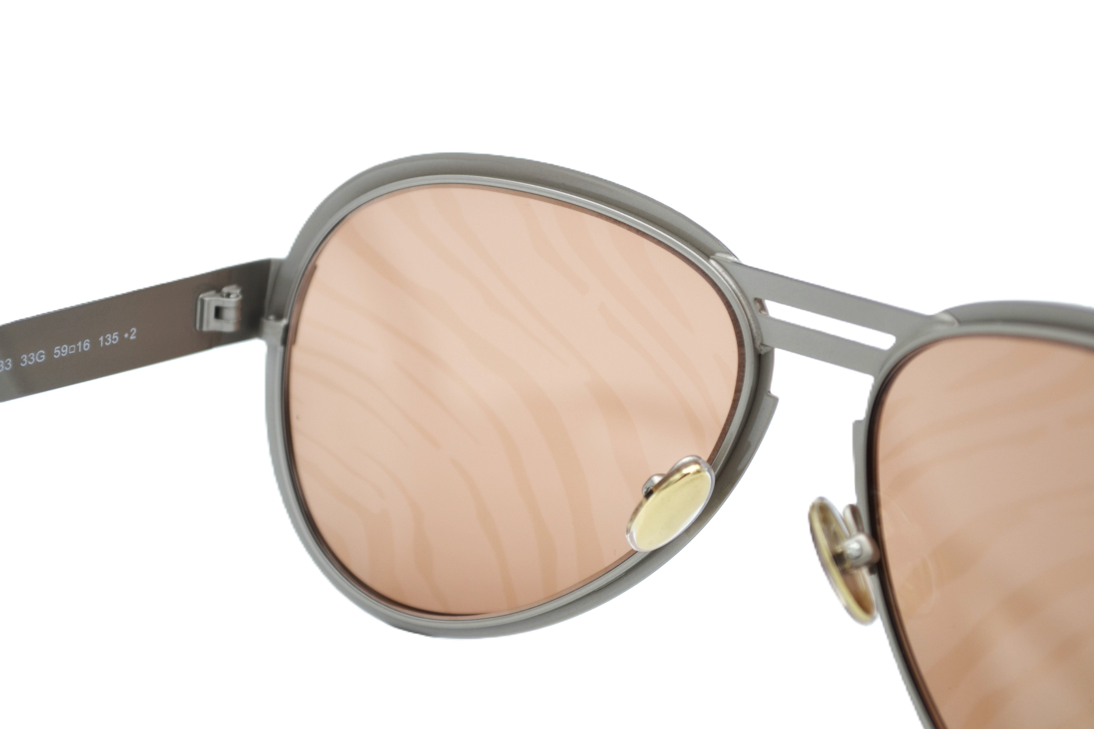 Gafas de sol Roberto Cavalli RC1133S 33G - Diseño de aviador de metal plateado para mujer