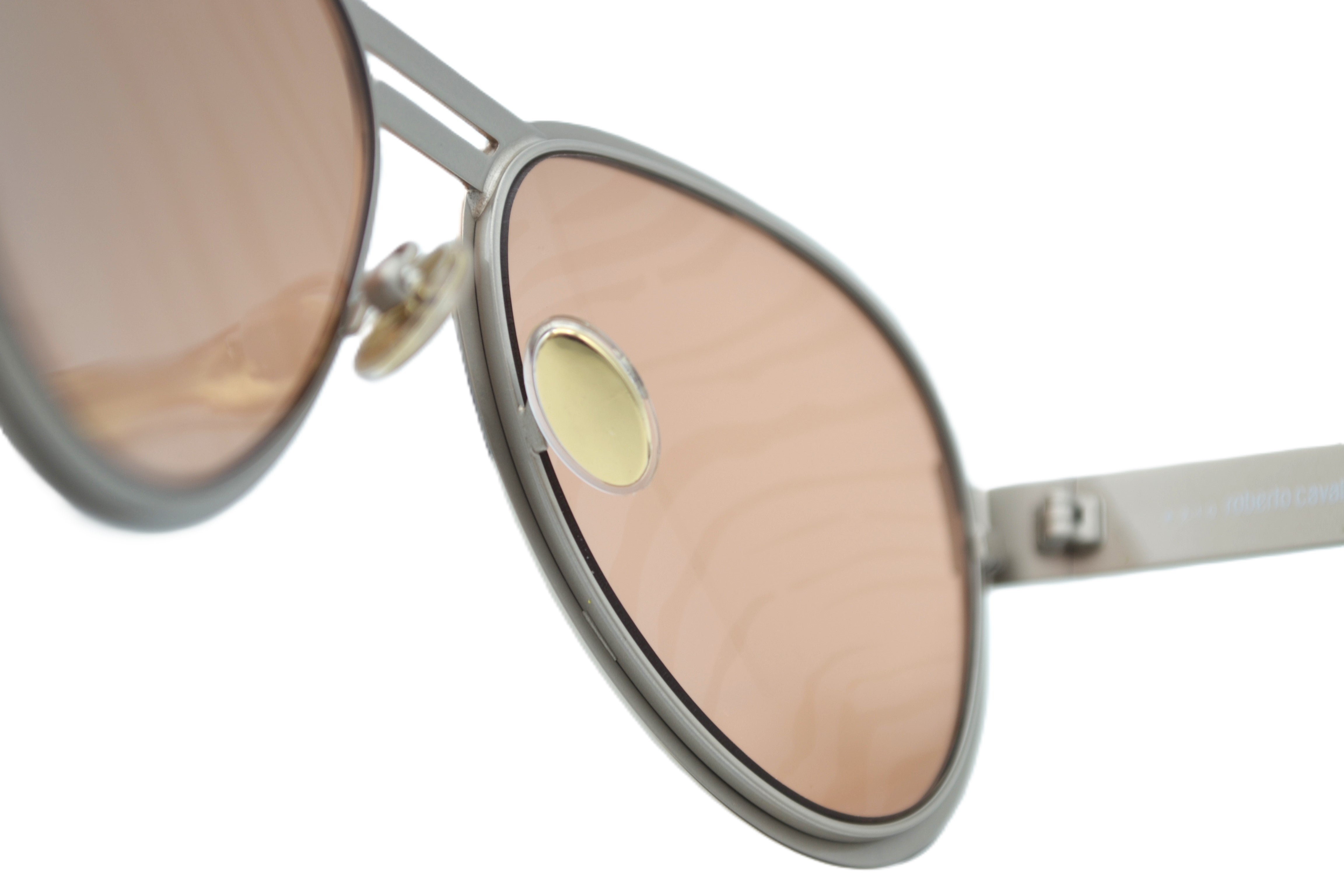 Gafas de sol Roberto Cavalli RC1133S 33G - Diseño de aviador de metal plateado para mujer
