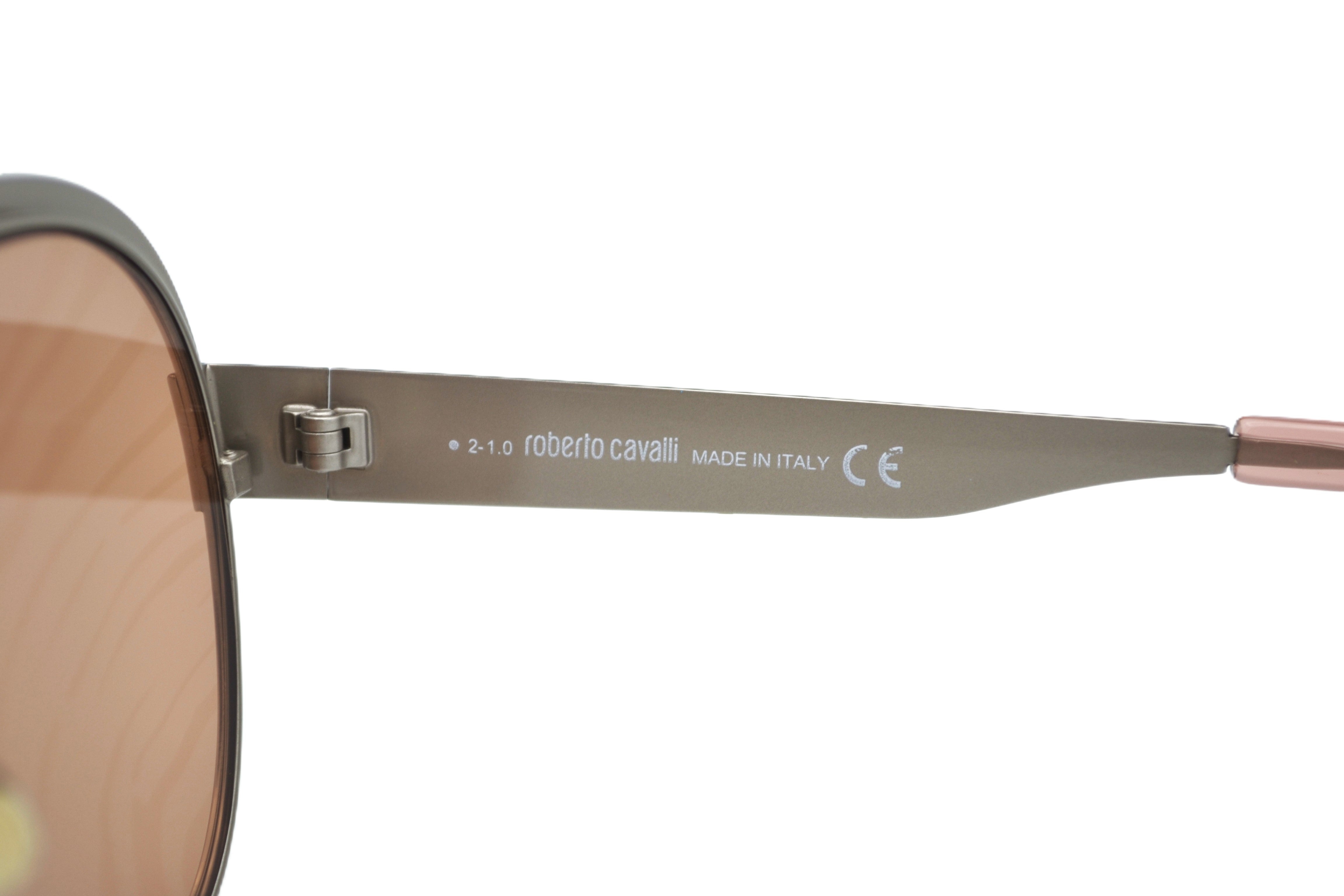 Gafas de sol Roberto Cavalli RC1133S 33G - Diseño de aviador de metal plateado para mujer