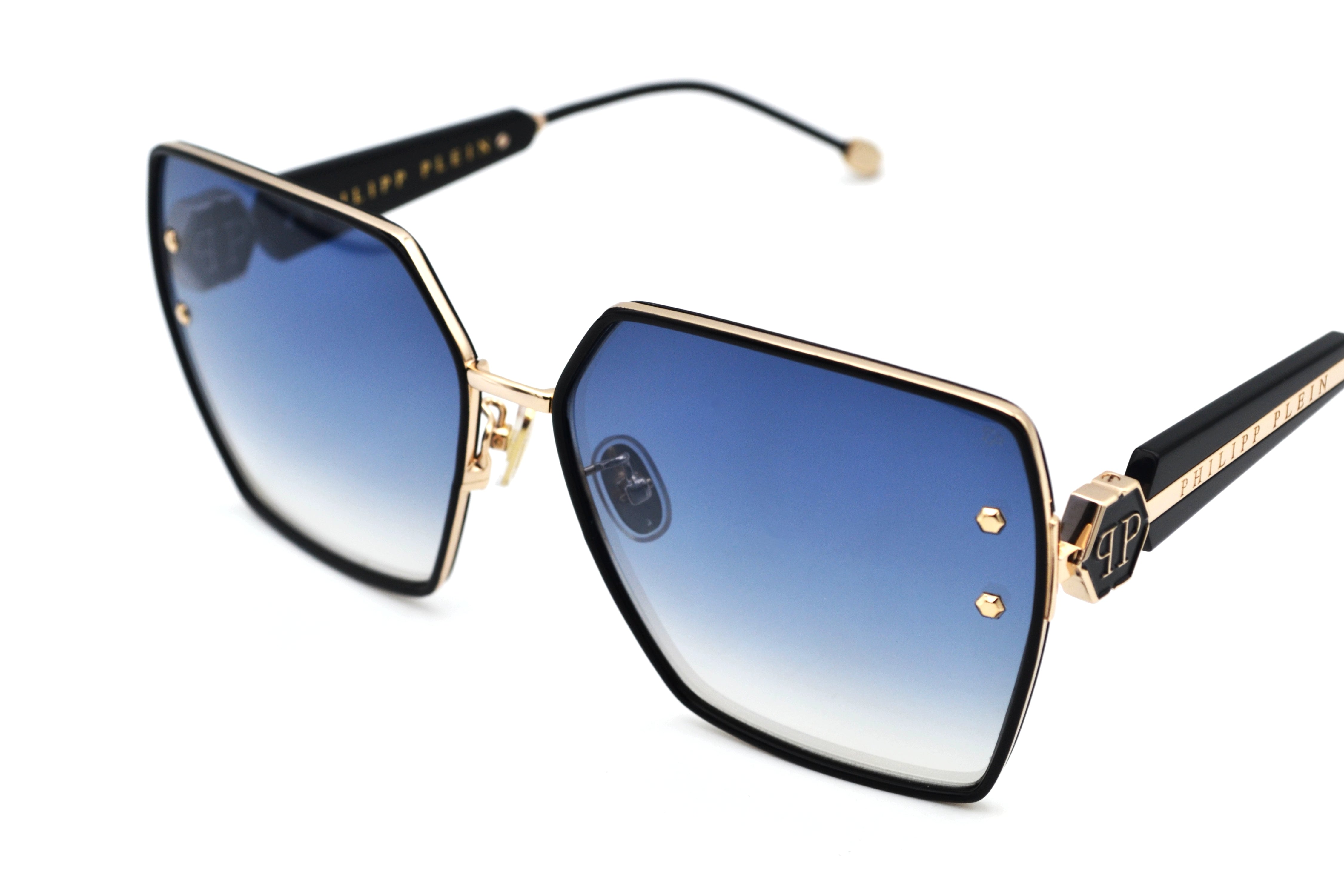 Gafas de sol Philipp Plein - Plein Queen SPP122V Diseño de metal dorado para mujer