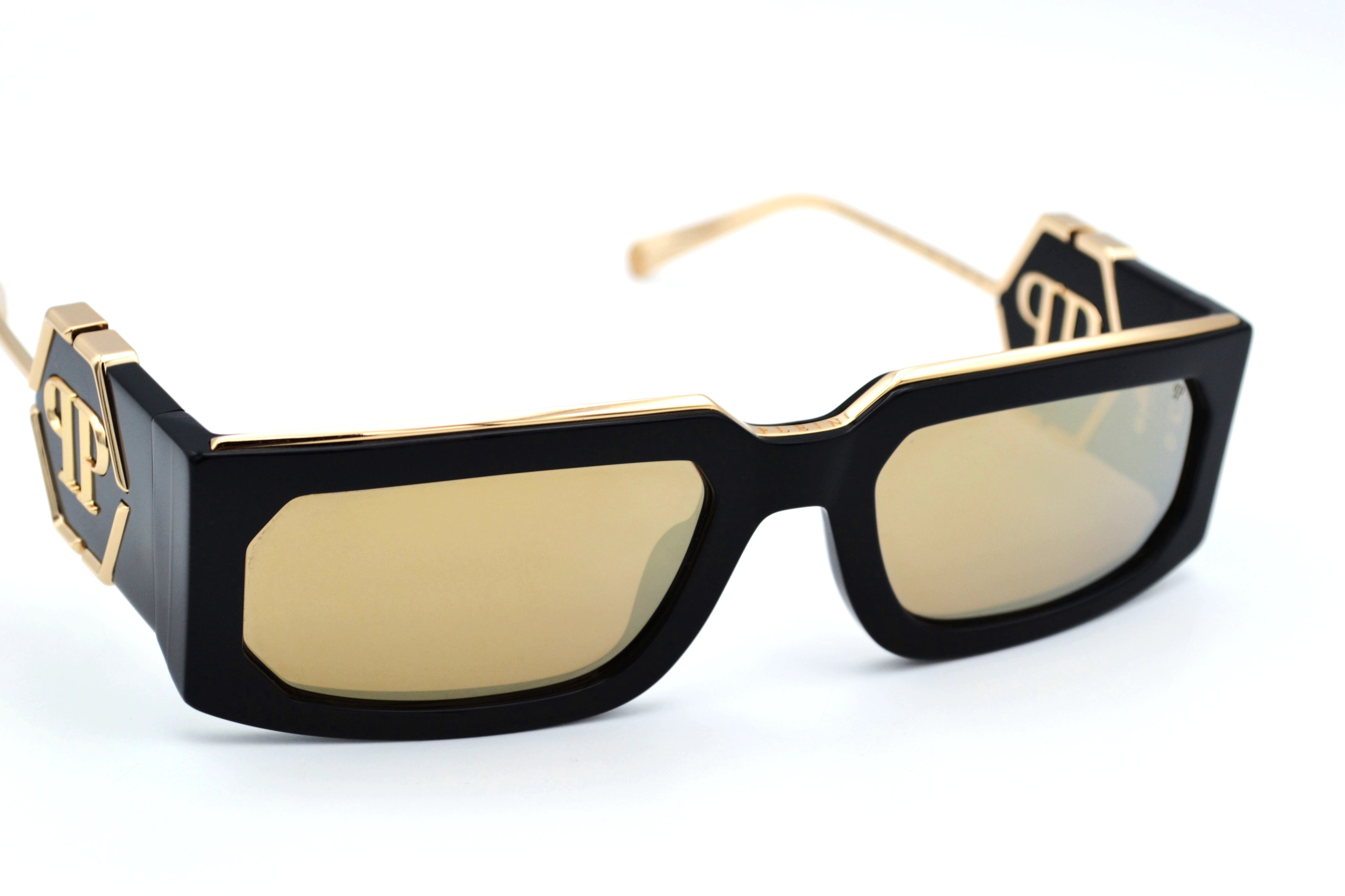 Philipp Plein Sunglasses - PLEIN ROSE VENUS SPP119 700G Gold Metal Design for Men