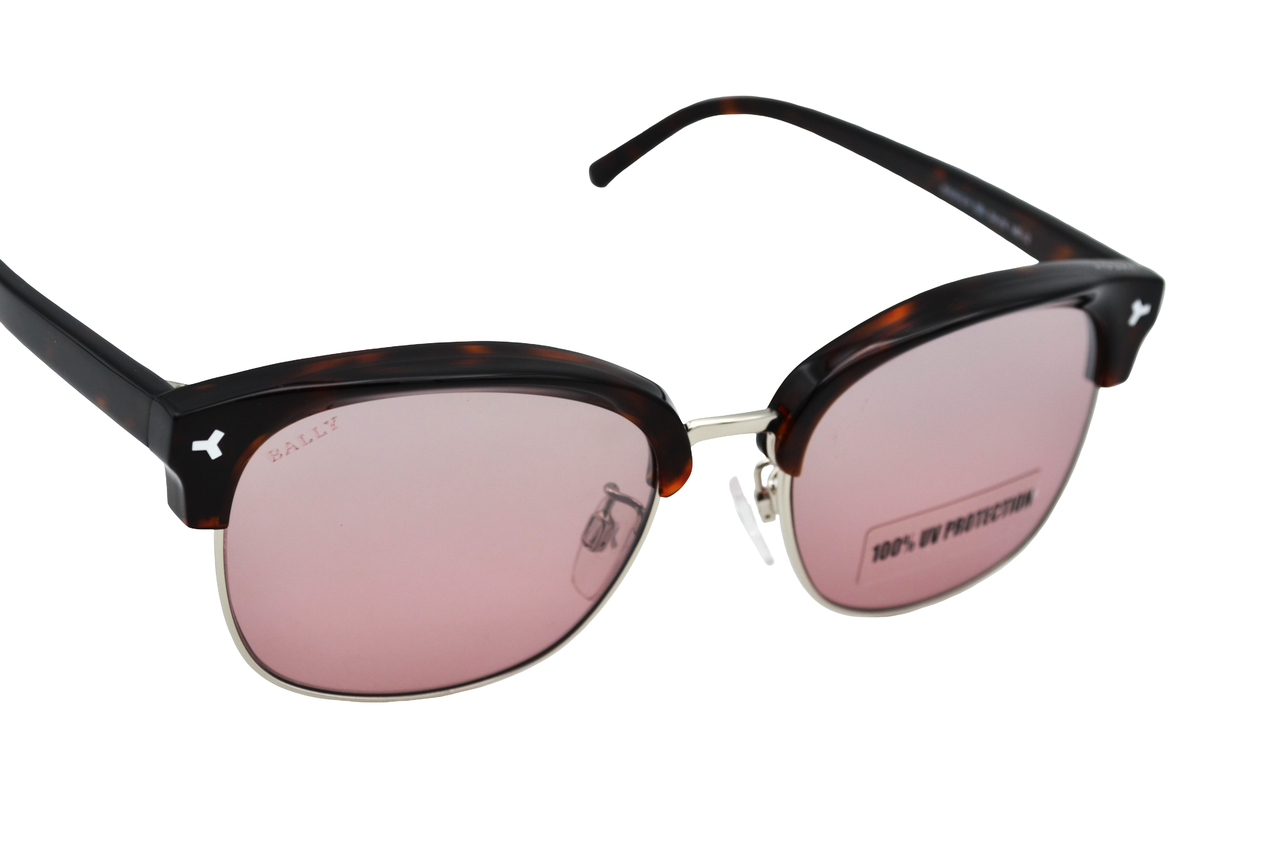 Gafas de sol Bally BY0012H 56U - Diseño rectangular de metal y acetato con logo Bally