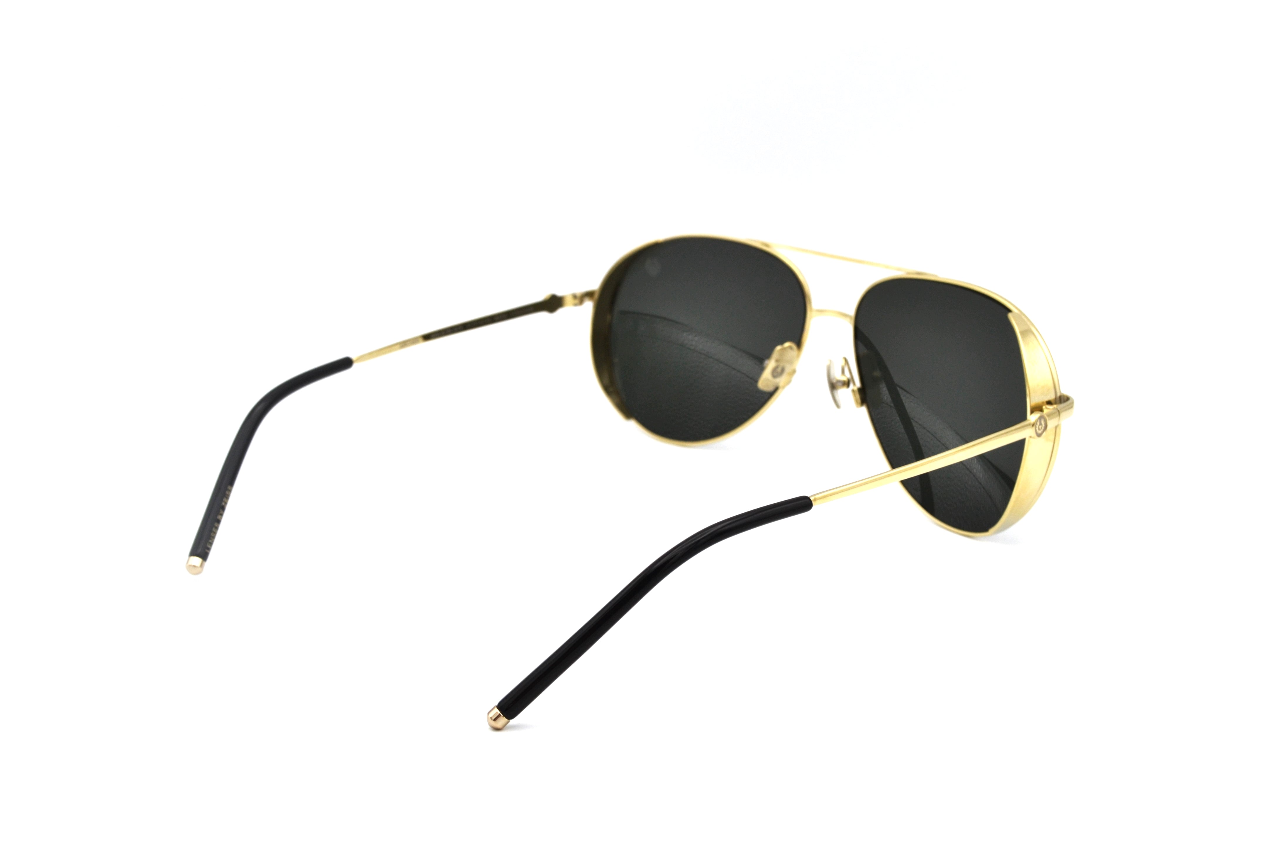 Gafas de sol Belstaff ARCHER Dorado, Diseño de aviador de metal, Fabricado en Japón
