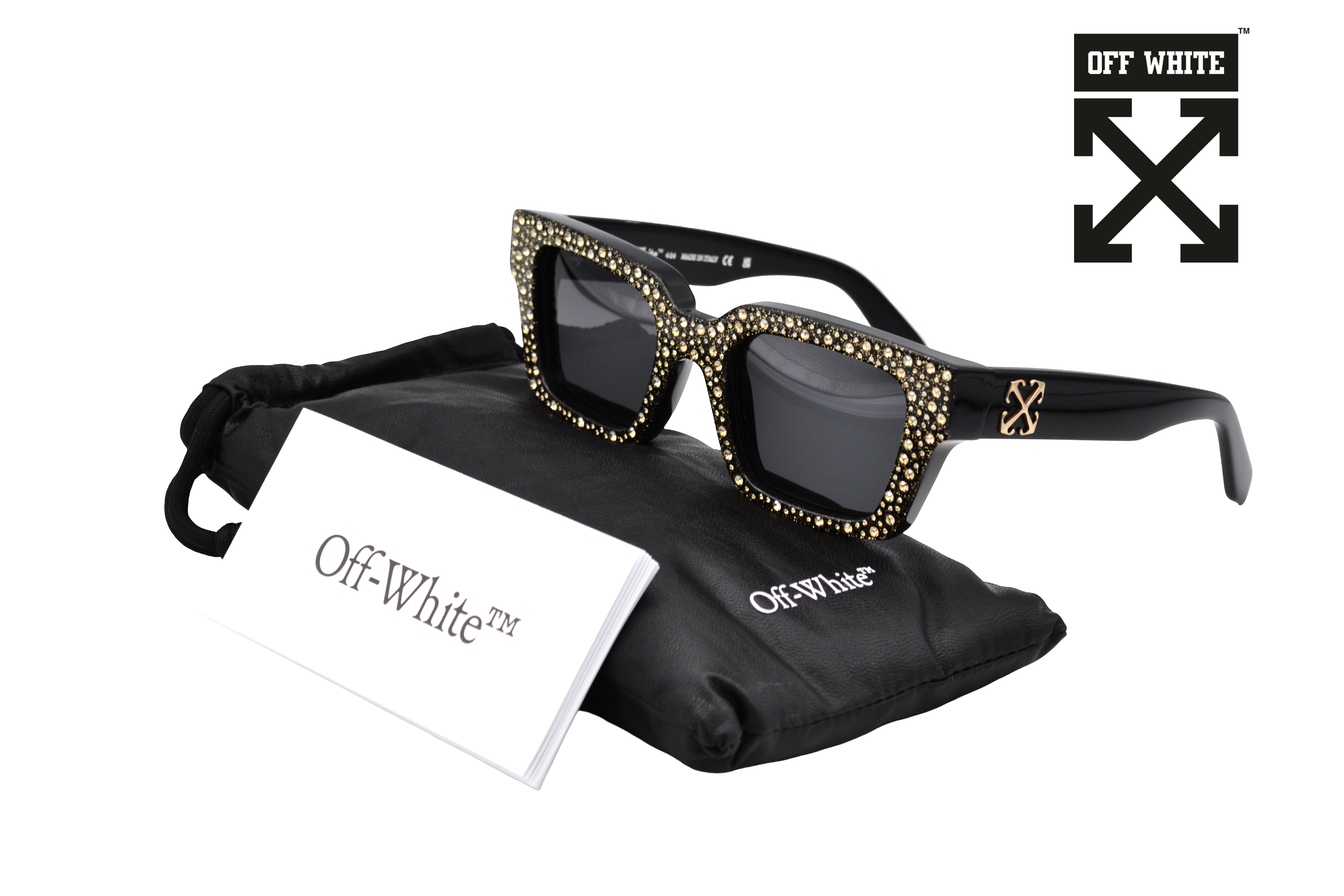 Gafas de sol Off White - VIRGIL OERI126L 7607 - Diseño de Acetato con lunares de metal, para mujer - unisex