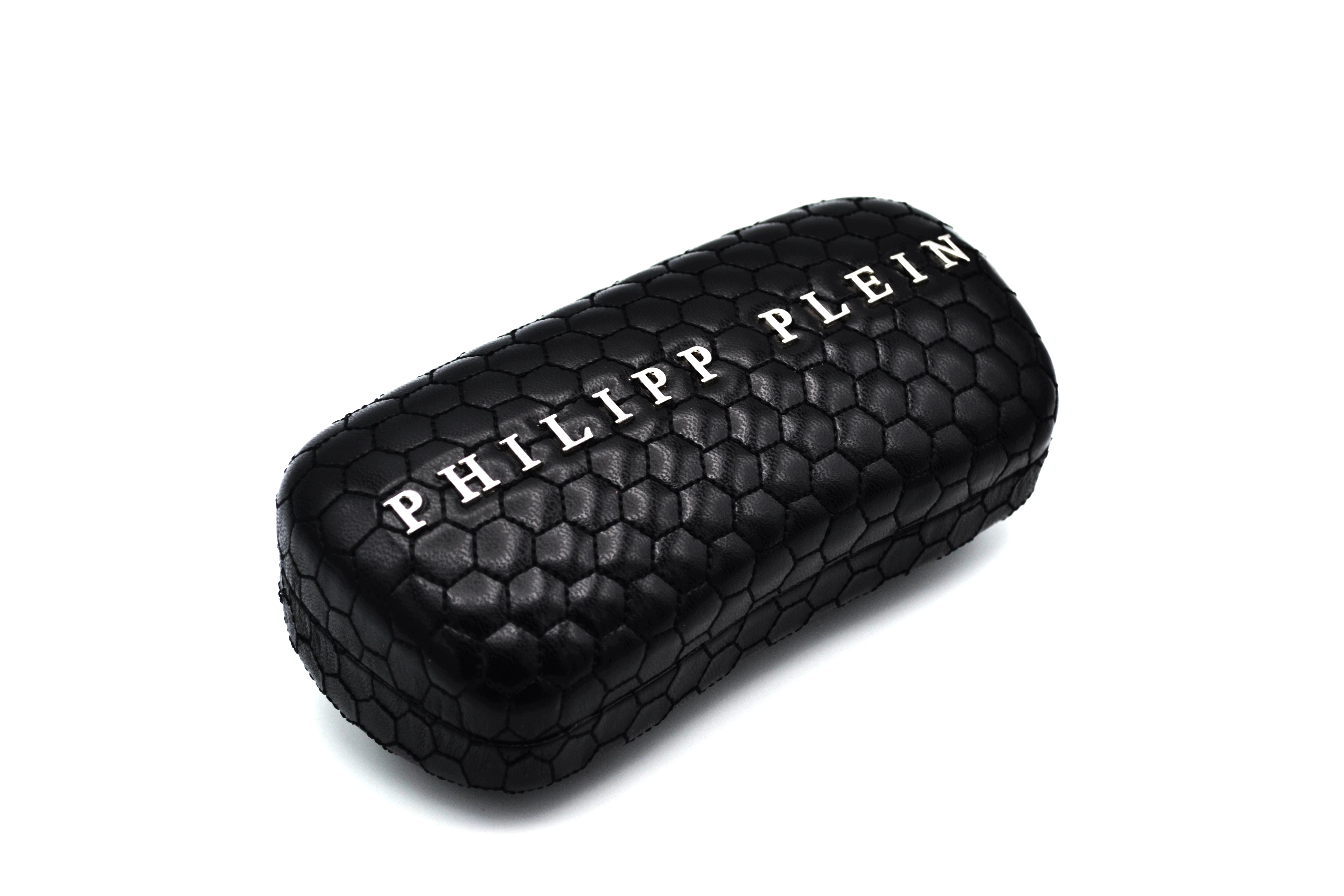 Gafas de sol Philipp Plein - Plein Badge SPP107 Diseño de metal plateado con logo, para hombre