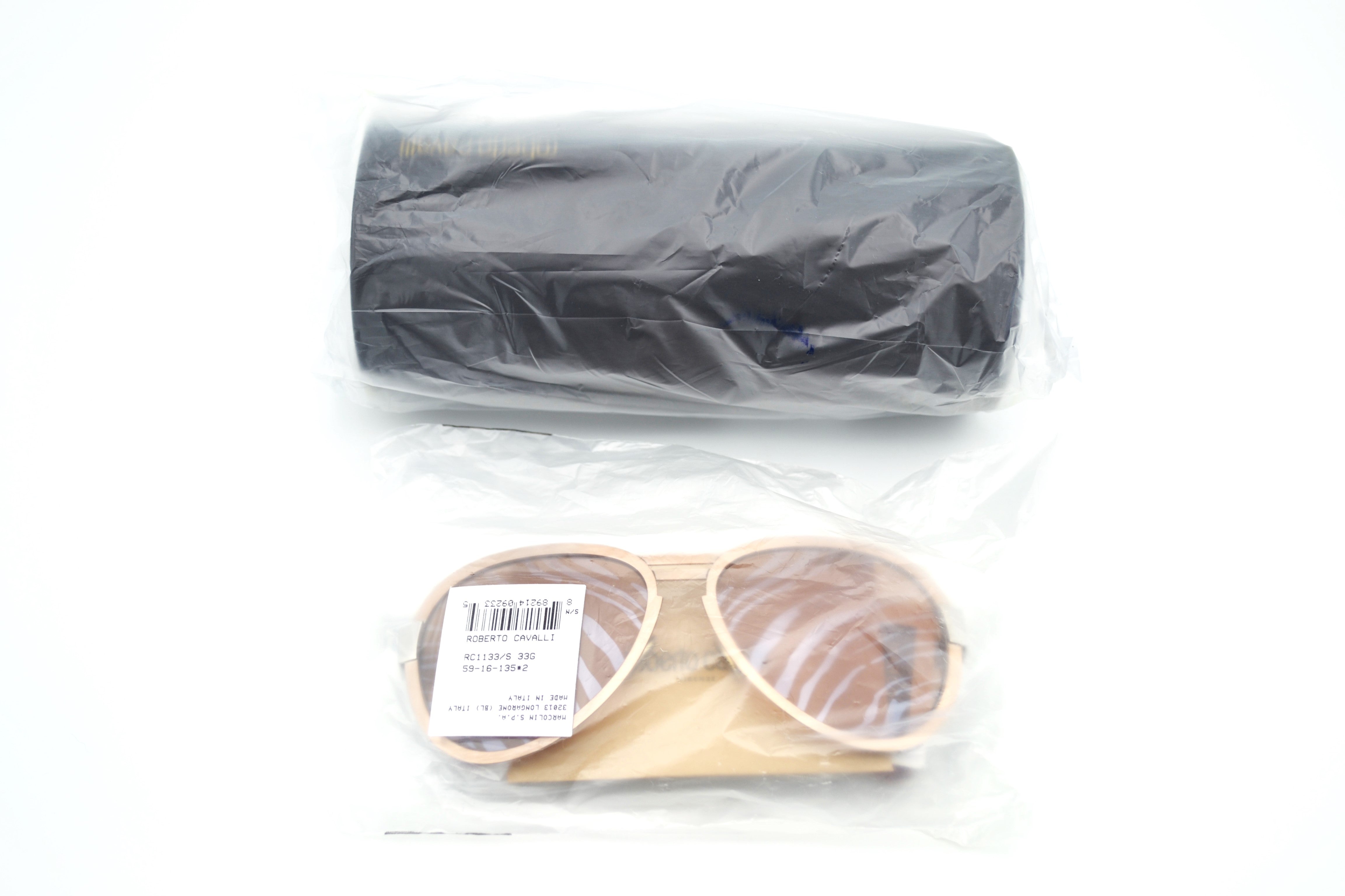 Gafas de sol Roberto Cavalli RC1133S 33G - Diseño de aviador de metal plateado para mujer