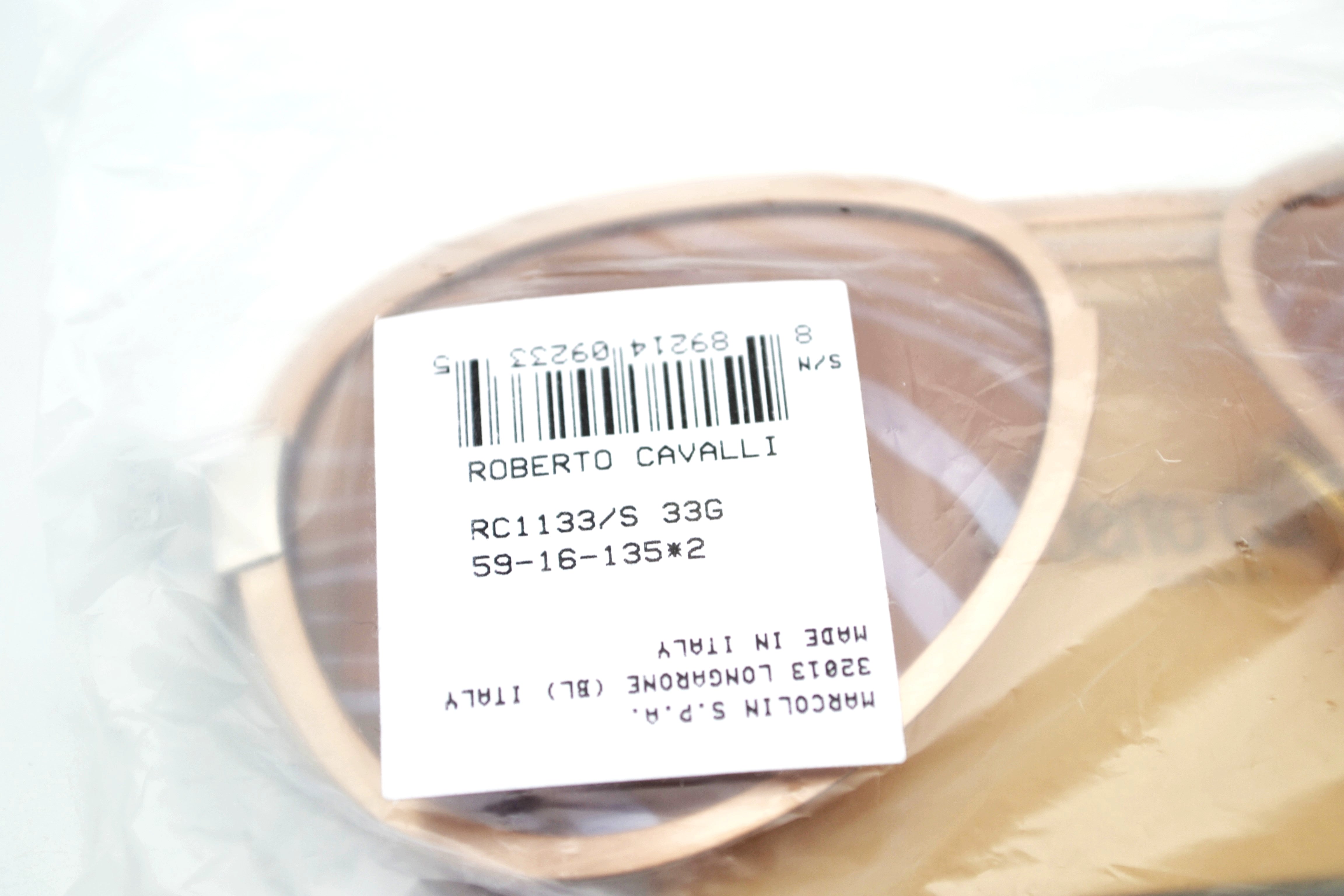 Gafas de sol Roberto Cavalli RC1133S 33G - Diseño de aviador de metal plateado para mujer