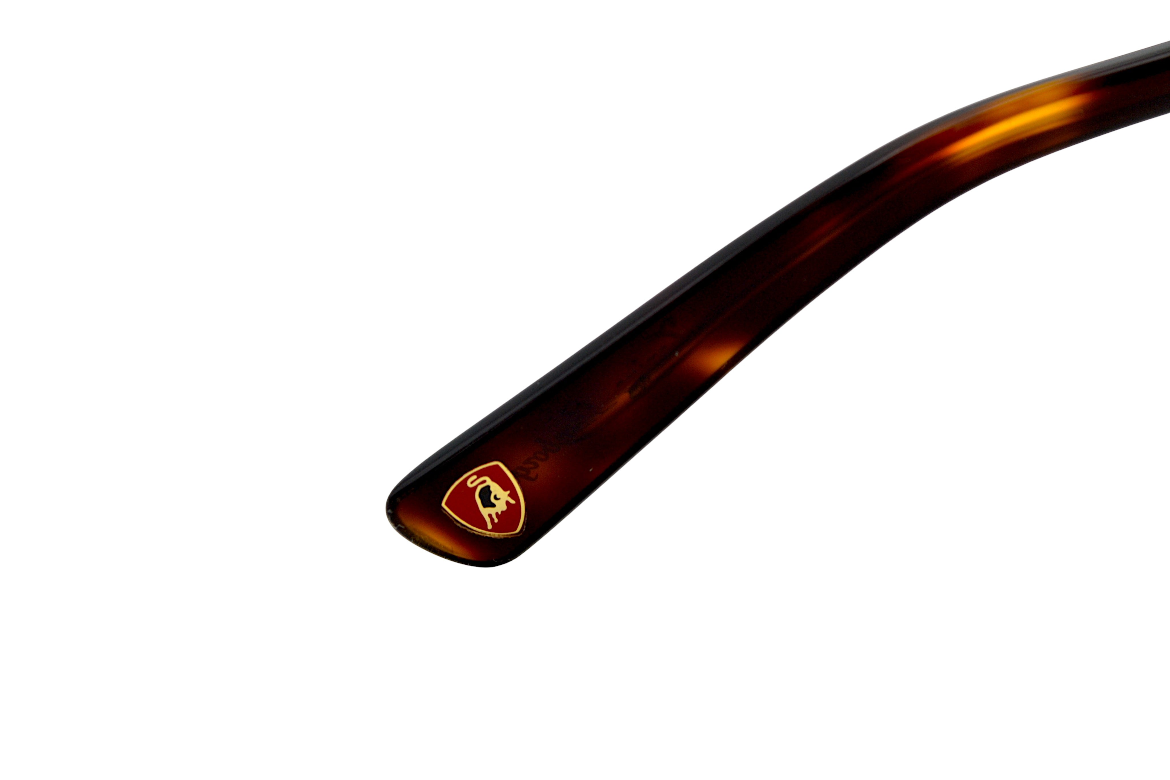 Gafas de sol Tonino Lamborghini TL603S02A Metal dorado, Lentes de color marrón