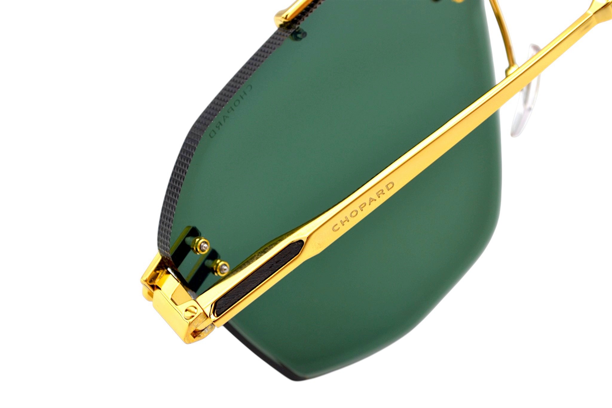 Gafas de sol Chopard SCHL23 0400 Diseño rectangular rimless para hombre