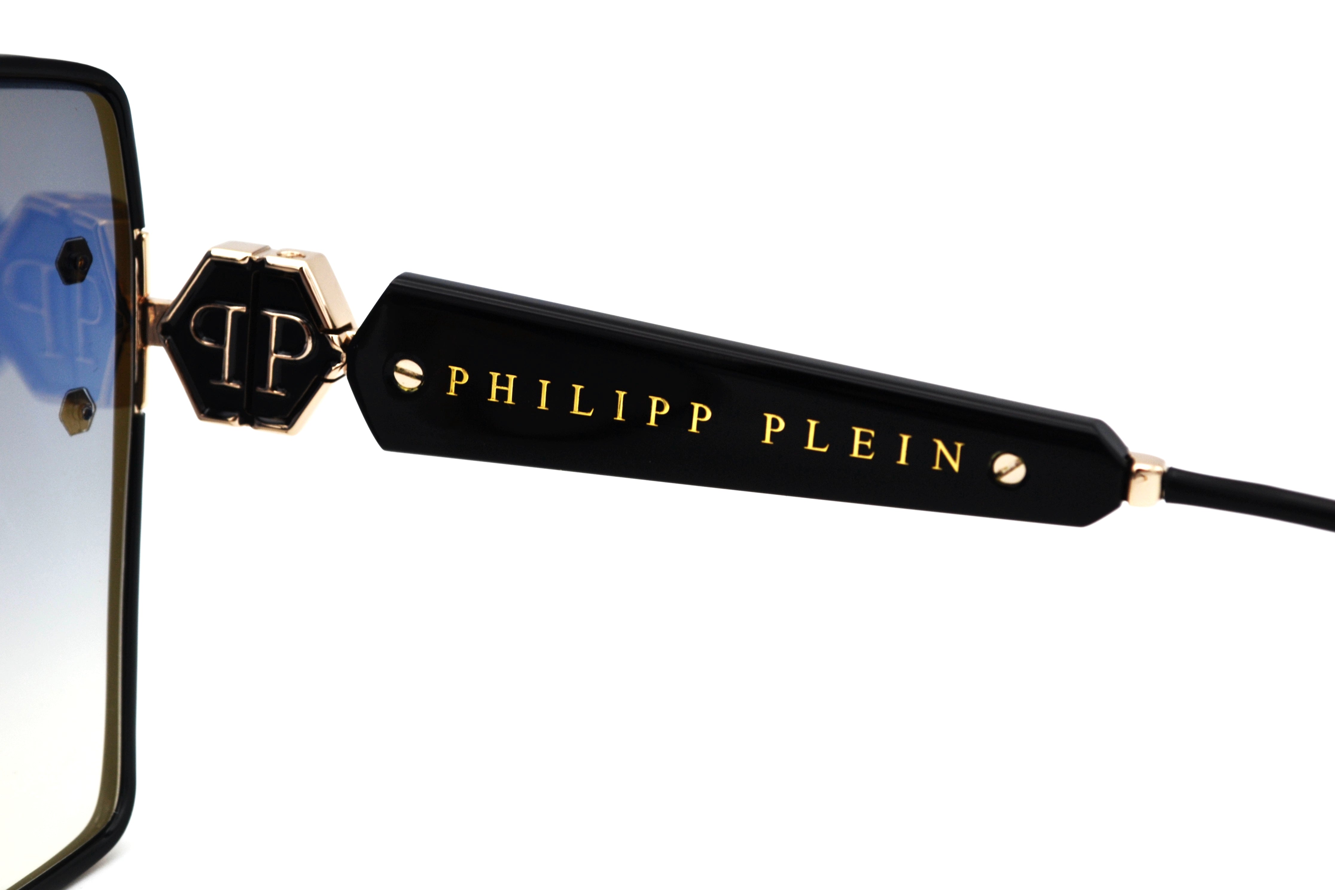Gafas de sol Philipp Plein - Plein Queen SPP122V Diseño de metal dorado para mujer
