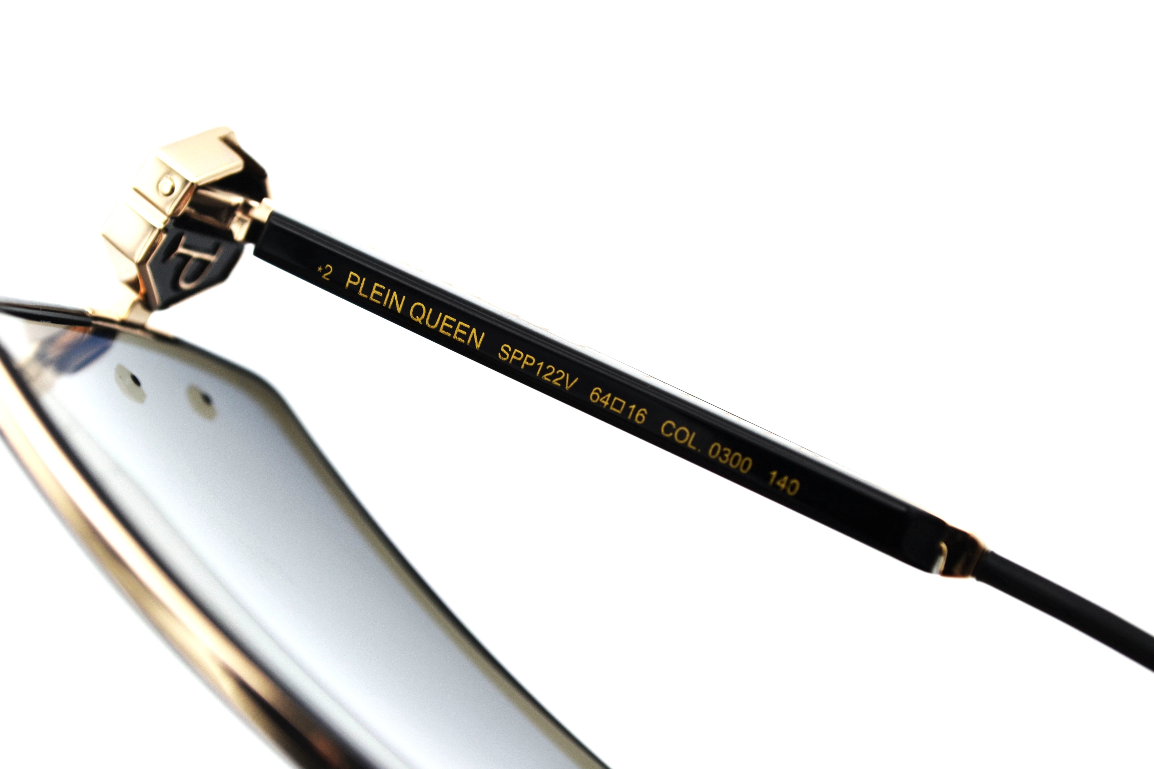 Gafas de sol Philipp Plein - Plein Queen SPP122V Diseño de metal dorado para mujer