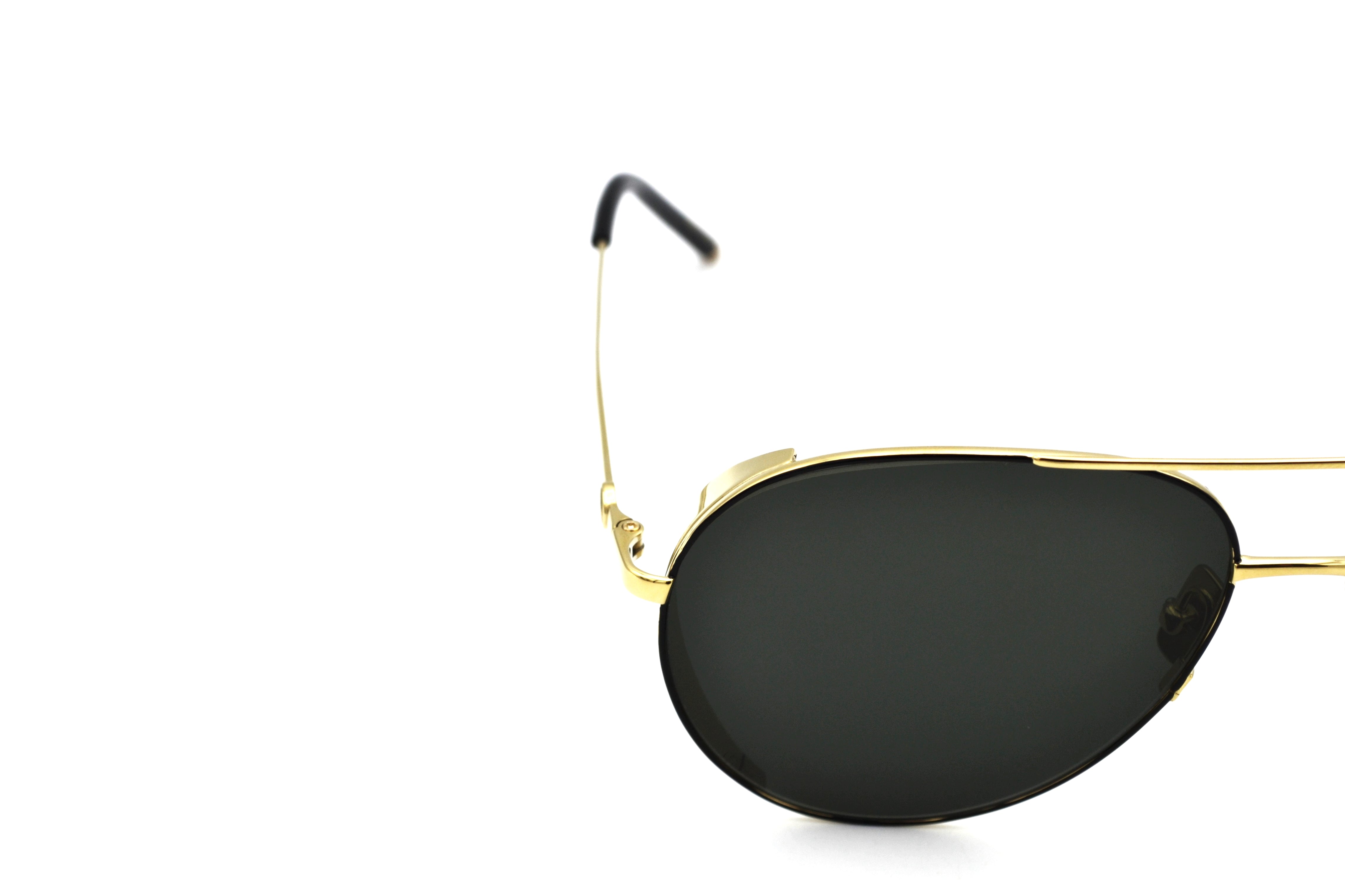 Gafas de sol Belstaff ARCHER Dorado, Diseño de aviador de metal, Fabricado en Japón