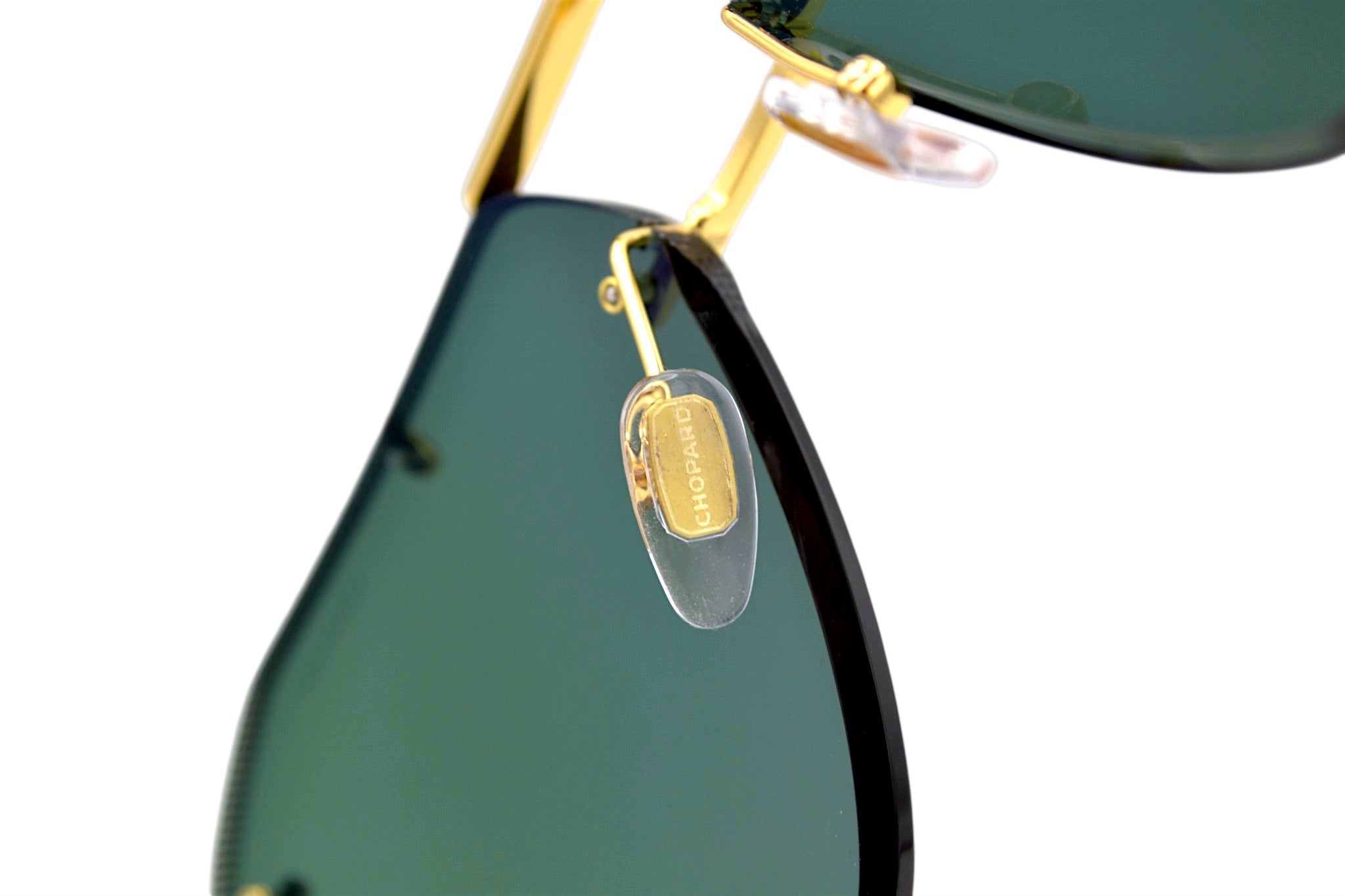 Gafas de sol Chopard SCHL23 0400 Diseño rectangular rimless para hombre