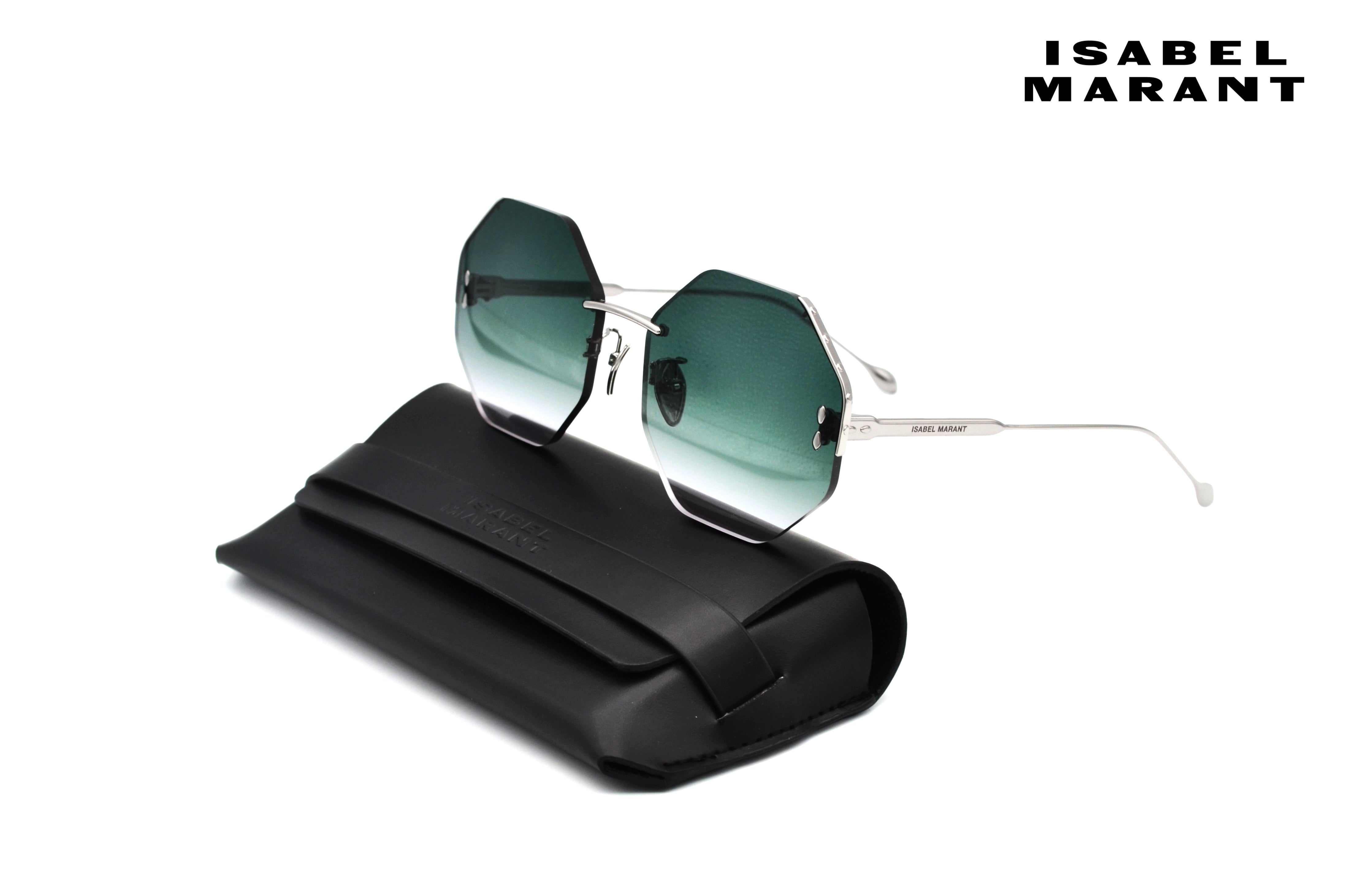 Isabel Marant Women's Silver Octagonal Sunglasses
