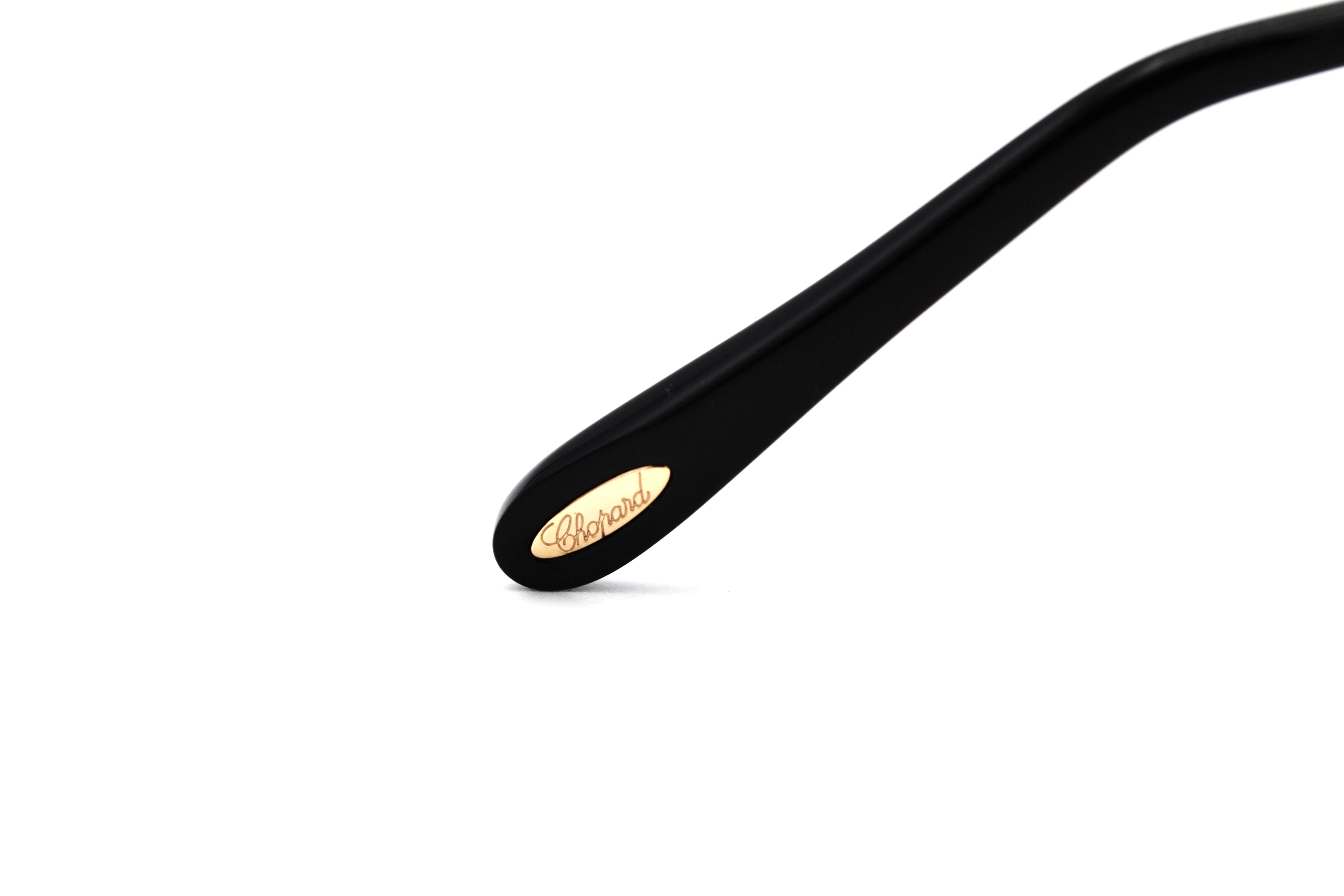 Gafas de sol Chopard SCH336S 0700 Diseño de acetato y metal dorado con cristales