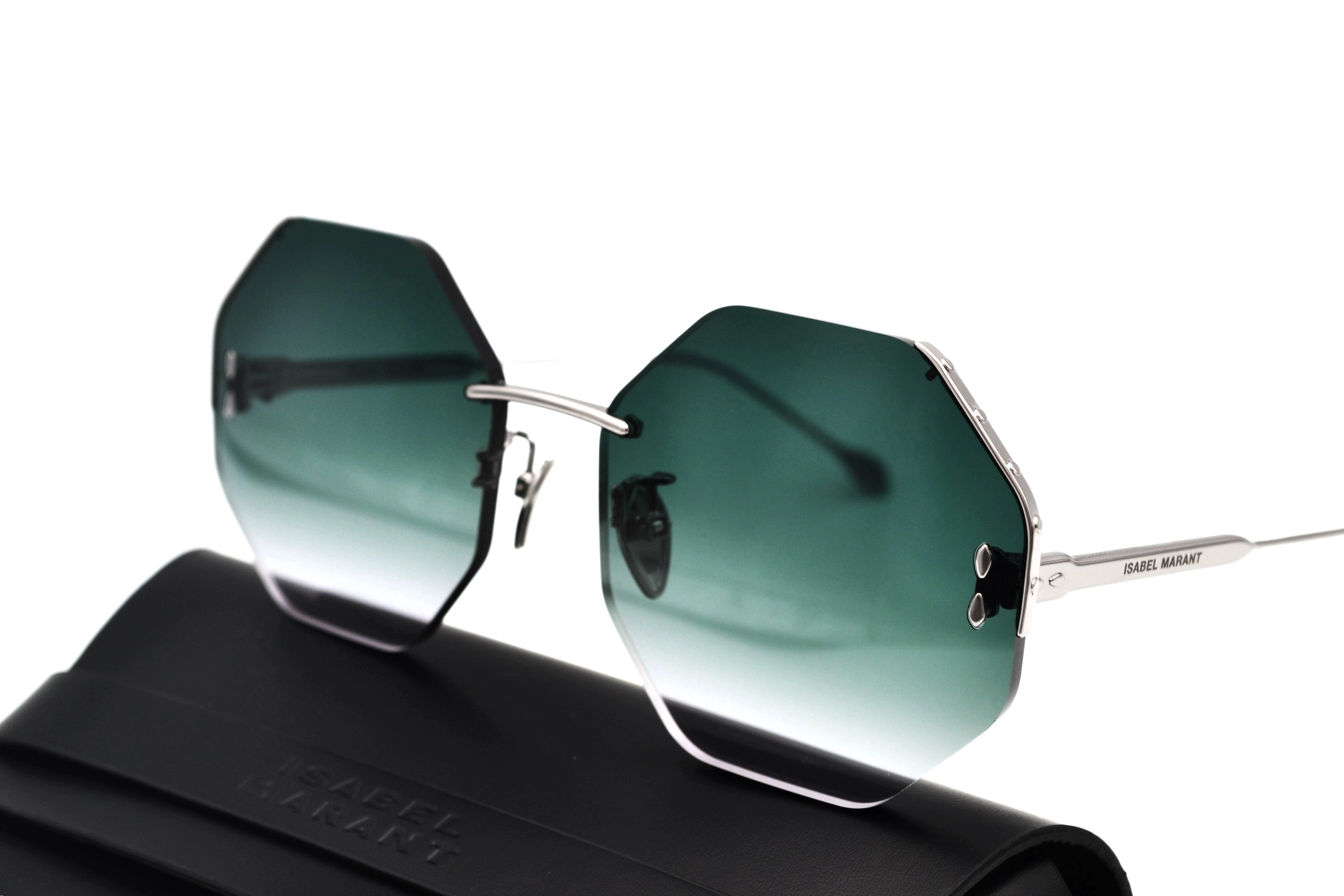 Isabel Marant Women's Silver Octagonal Sunglasses