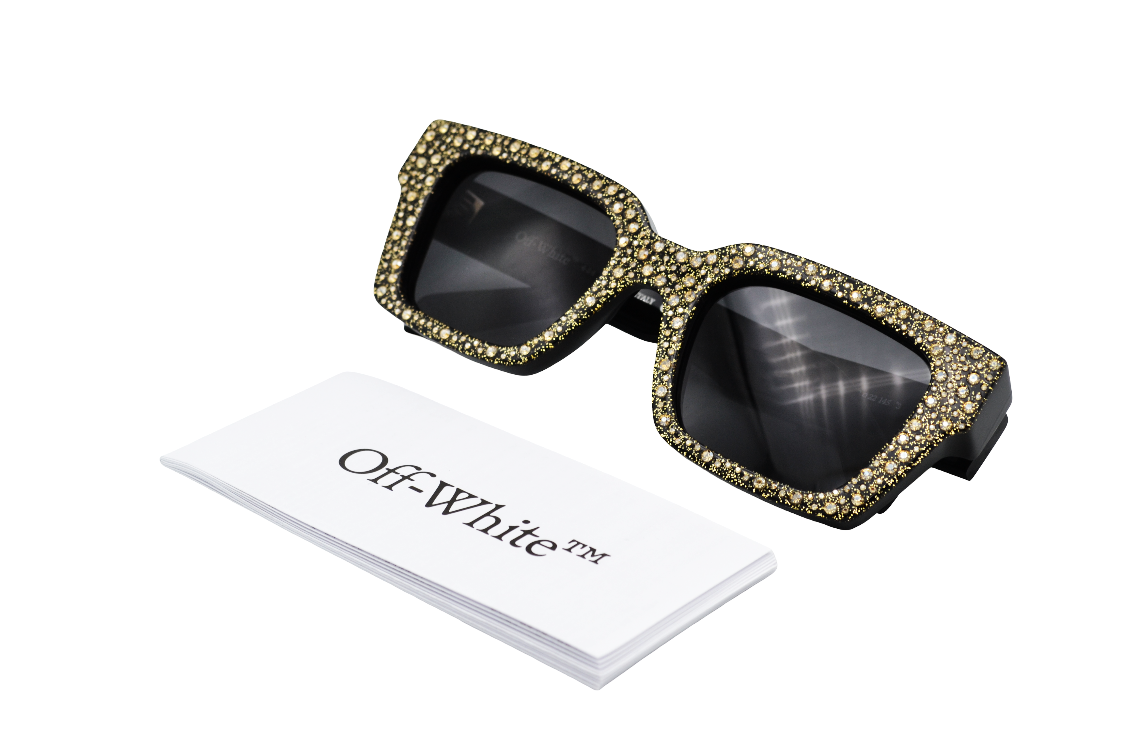 Gafas de sol Off White - VIRGIL OERI126L 7607 - Diseño de Acetato con lunares de metal, para mujer - unisex