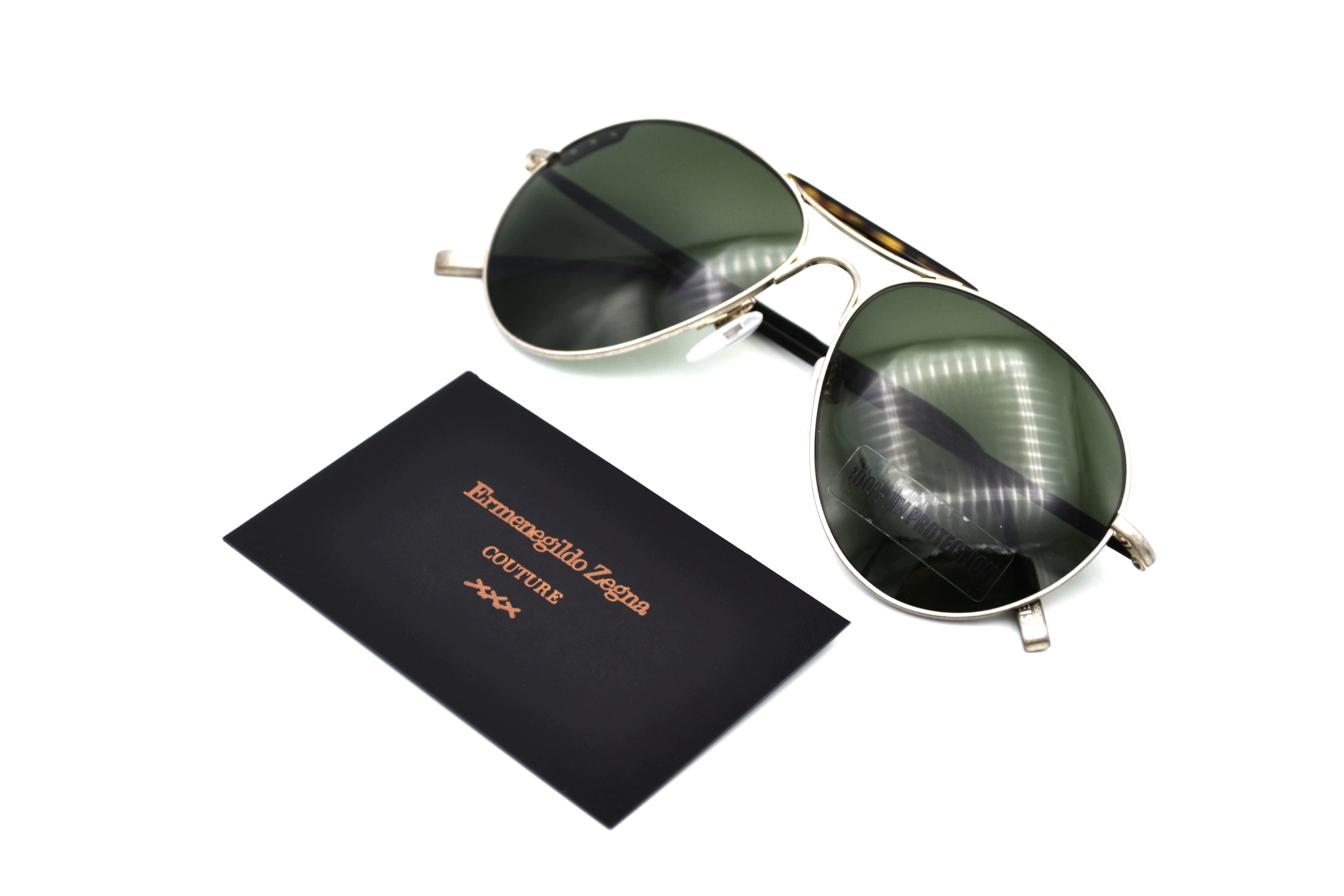 Gafas de sol Ermenegildo Zegna - COUTURE XXX - ZC0021 32N - Diseño de aviador para hombre