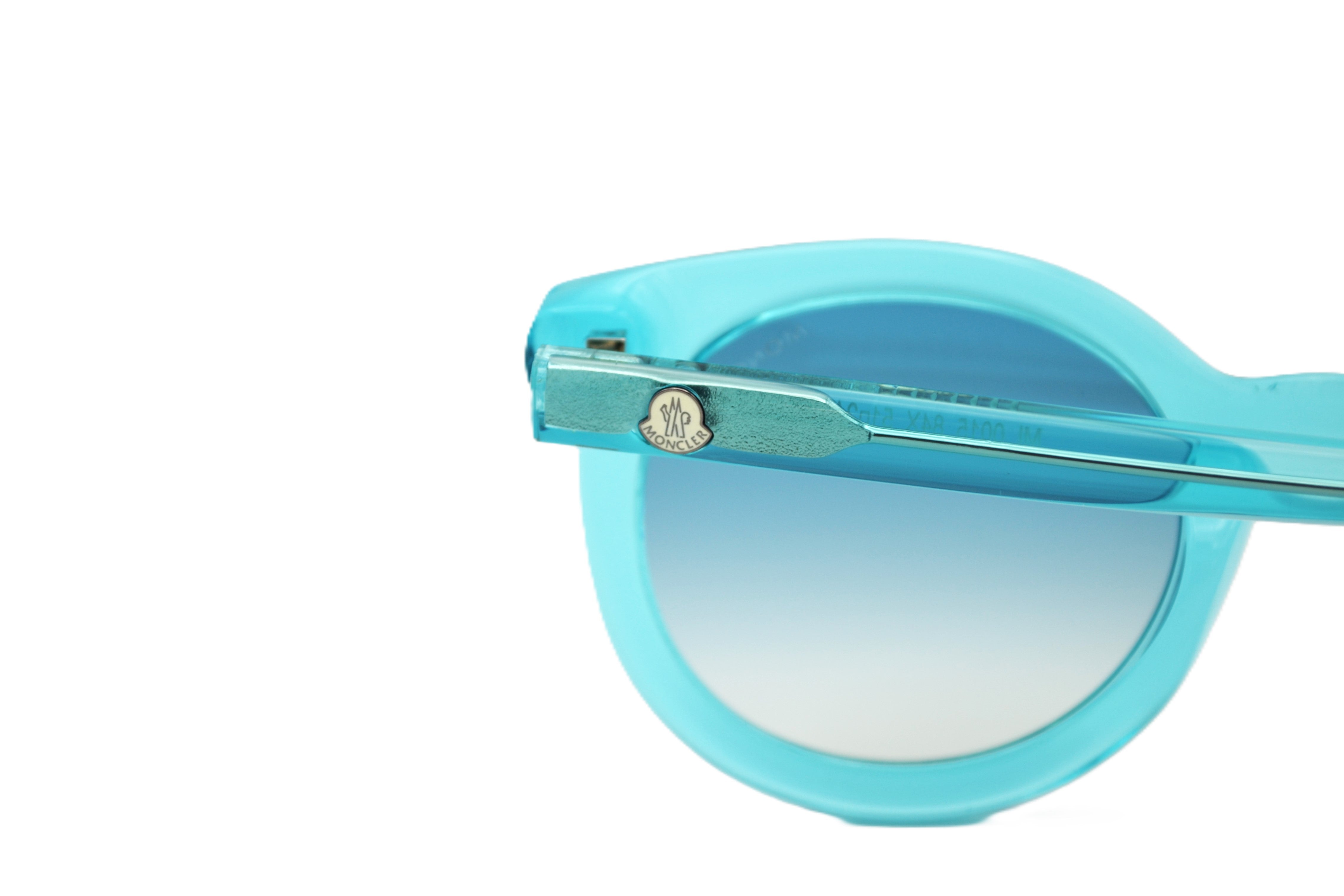 Gafas de sol Moncler ML0015 84X - Diseño de acetato azul transparente, unisex