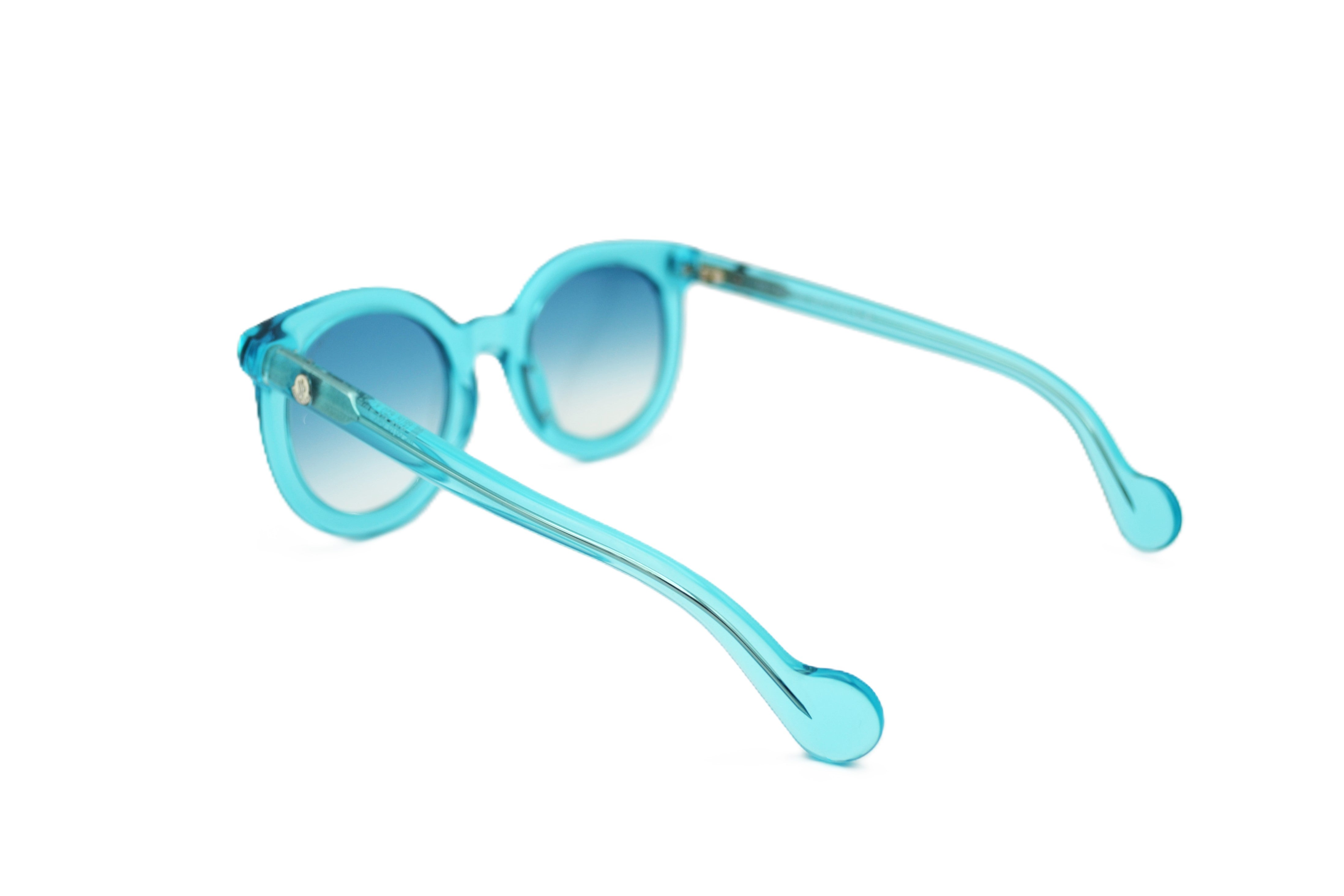 Gafas de sol Moncler ML0015 84X - Diseño de acetato azul transparente, unisex